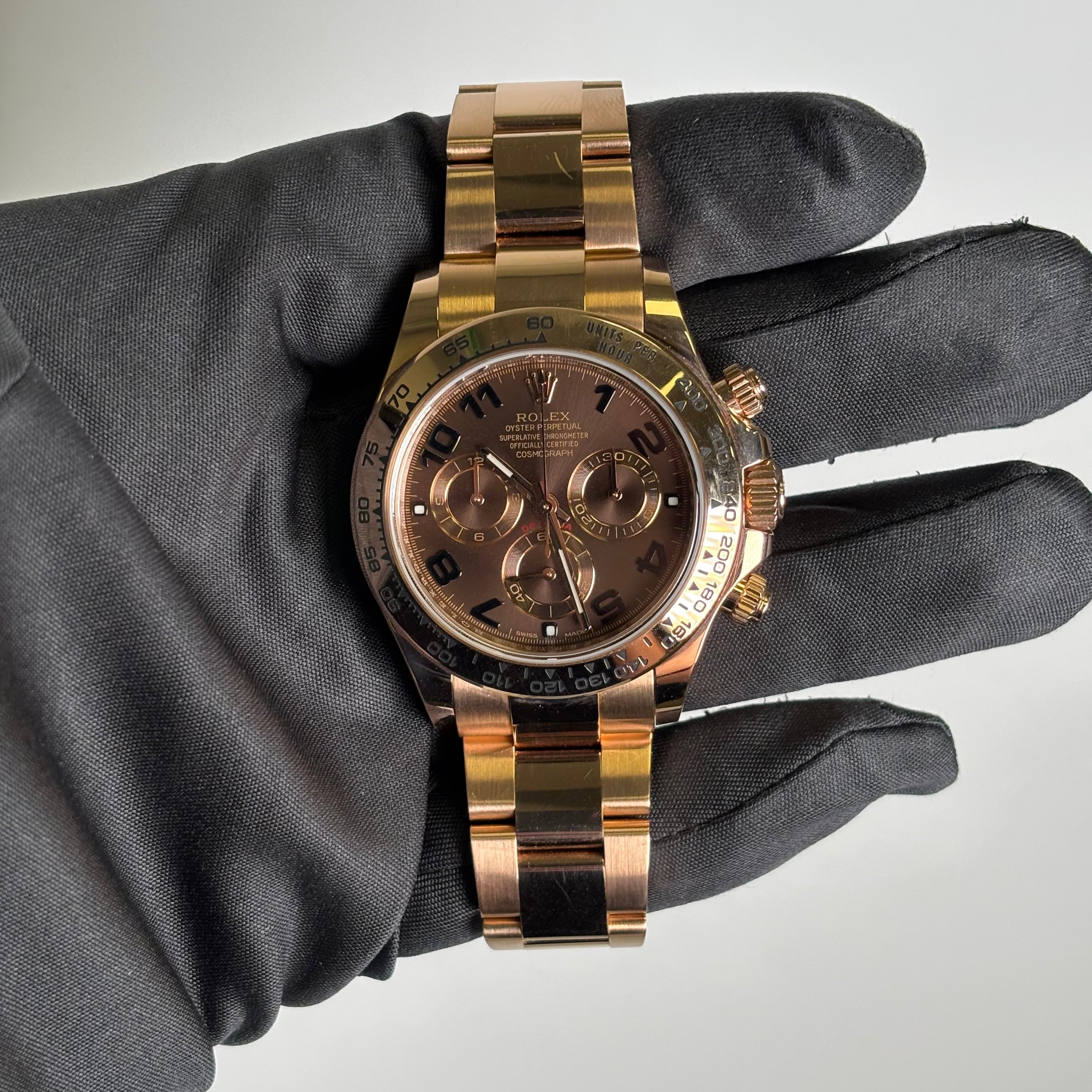 Rolex Daytona 40mm Chocolate Dial Watch Ref# 116505 - Happy Jewelers Fine Jewelry Lifetime Warranty
