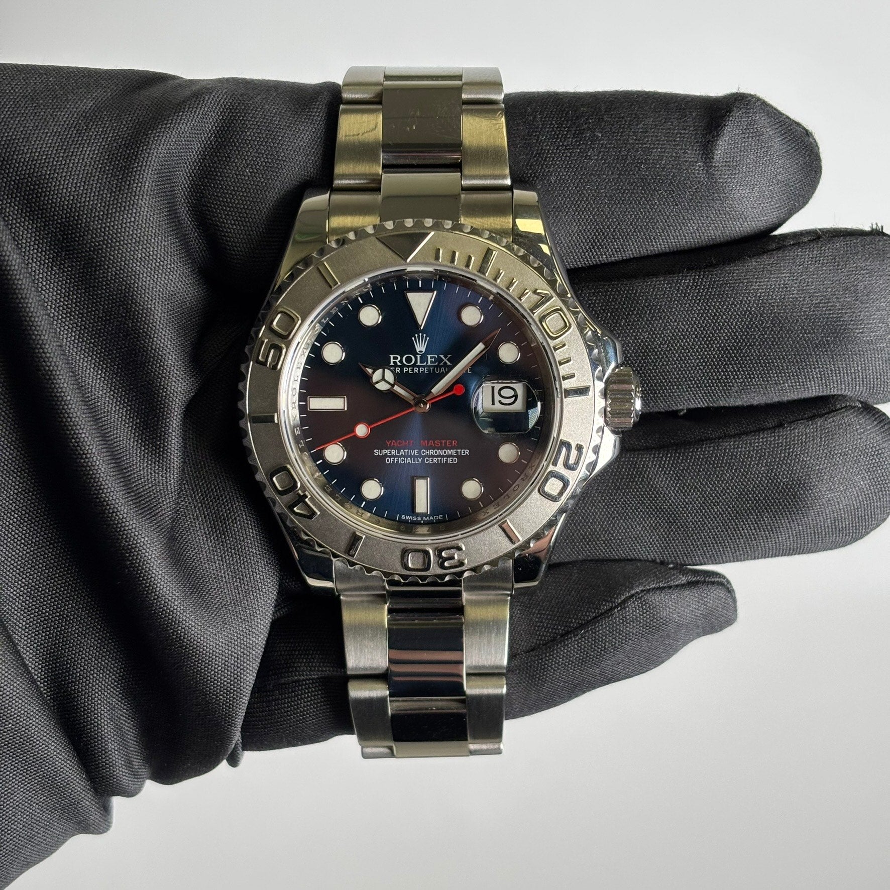 Rolex Yacht-Master 40mm Blue Dial Watch Ref# 116622 - Happy Jewelers Fine Jewelry Lifetime Warranty
