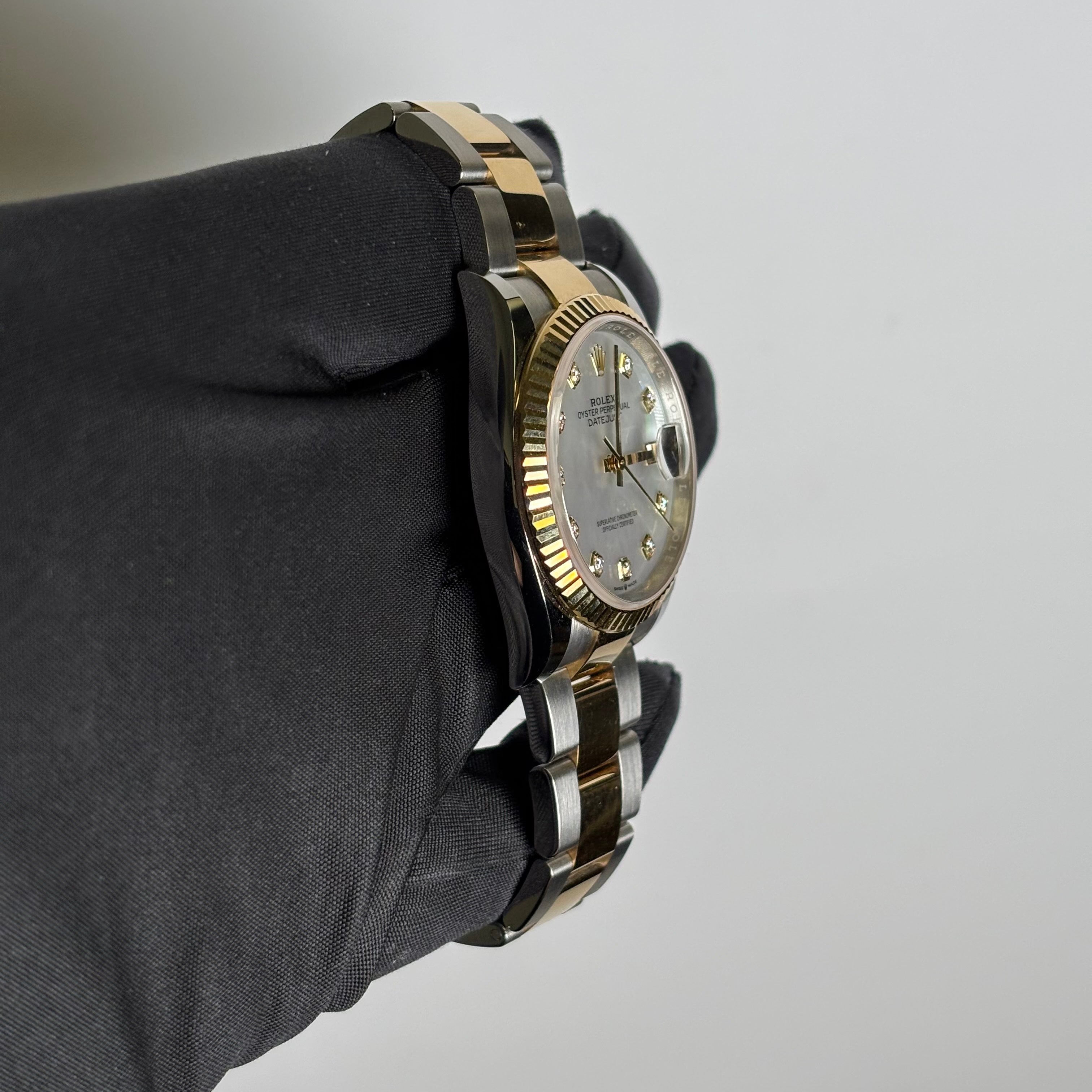 Rolex Datejust 36mm MOP Dial Watch Ref# 126233 - Happy Jewelers Fine Jewelry Lifetime Warranty