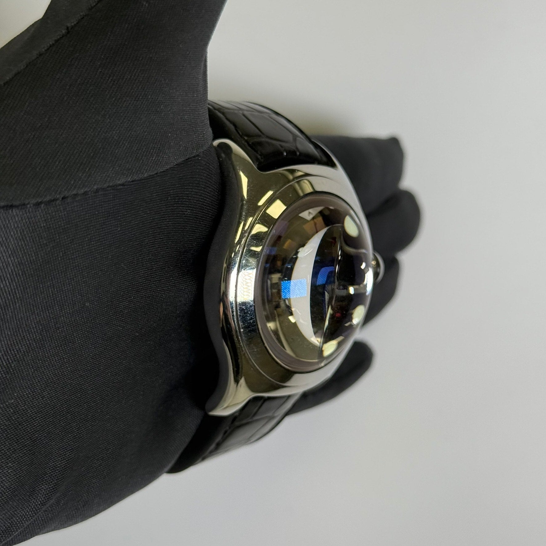 Concord Bubble 45mm Black Dial Watch Ref# 163.150.23 - Happy Jewelers Fine Jewelry Lifetime Warranty