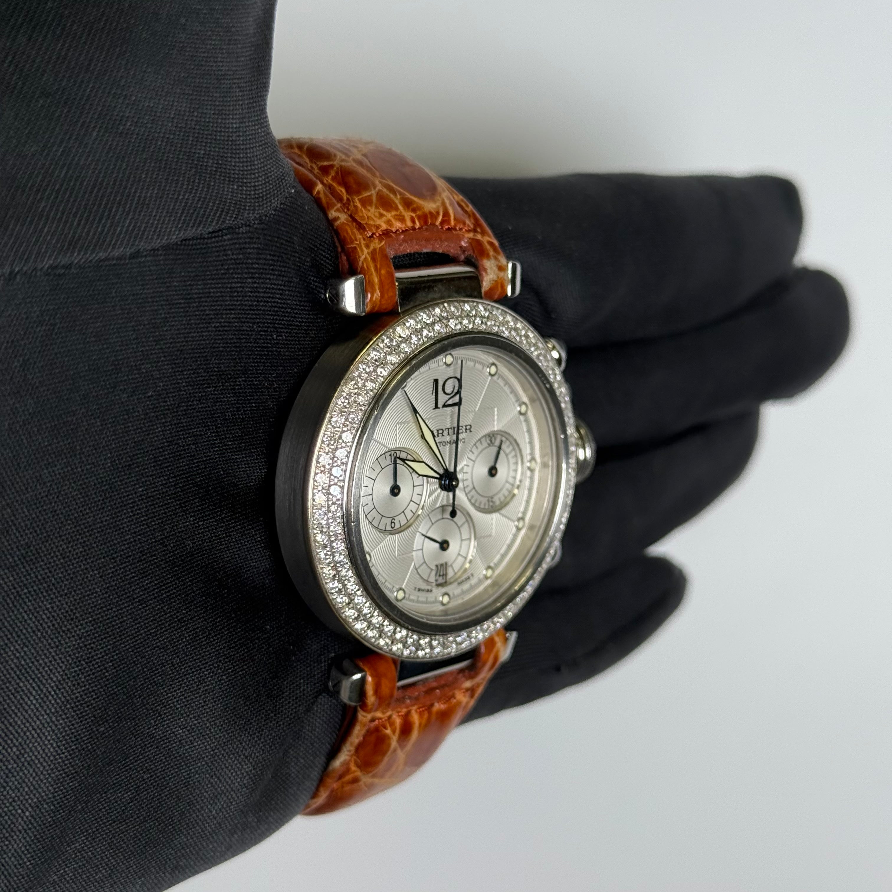 Cartier Pasha 38mm Silver Dial Watch Ref# W3103055 - Happy Jewelers Fine Jewelry Lifetime Warranty