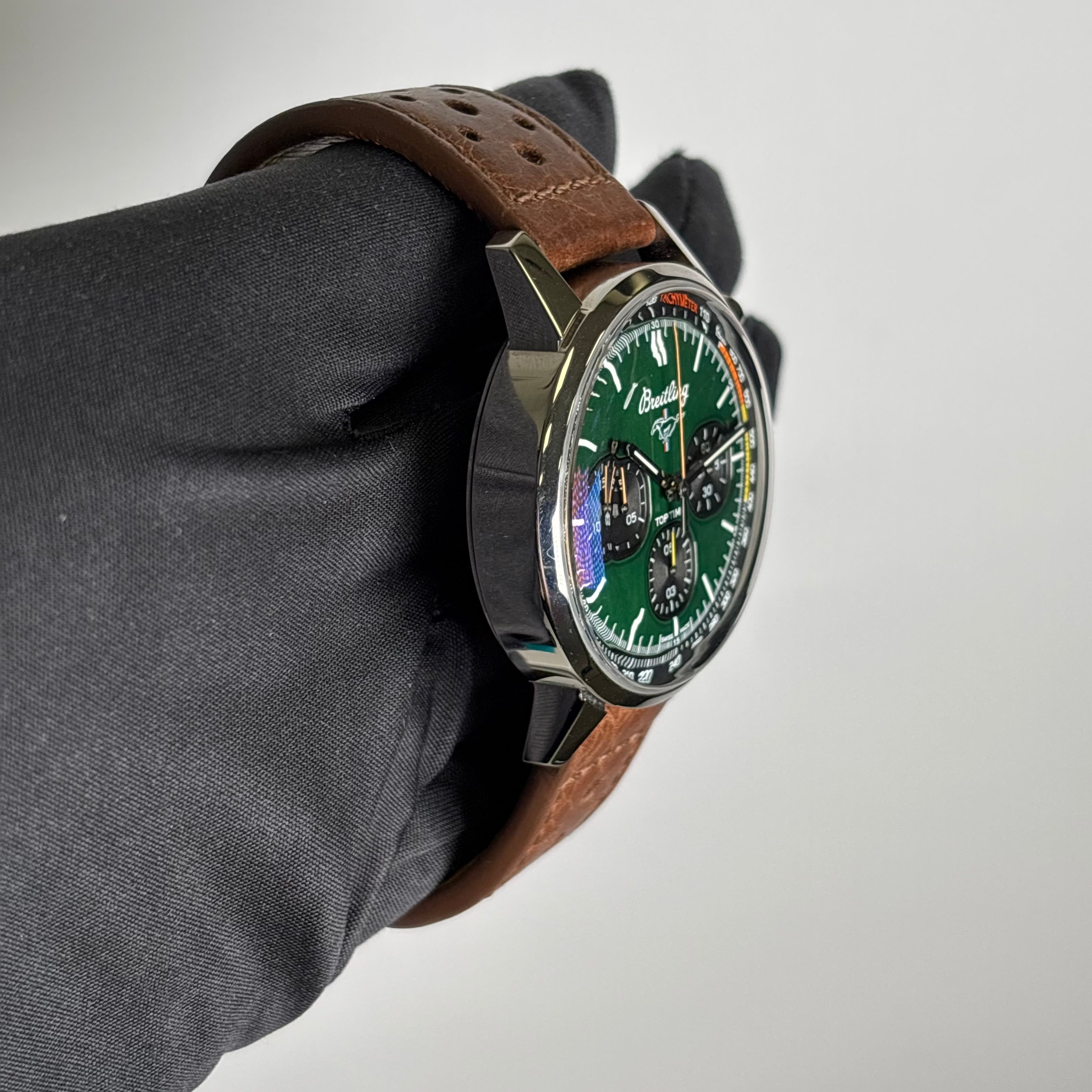 Breitling Top Time 42mm Green Dial Watch Ref# A25310 - Happy Jewelers Fine Jewelry Lifetime Warranty