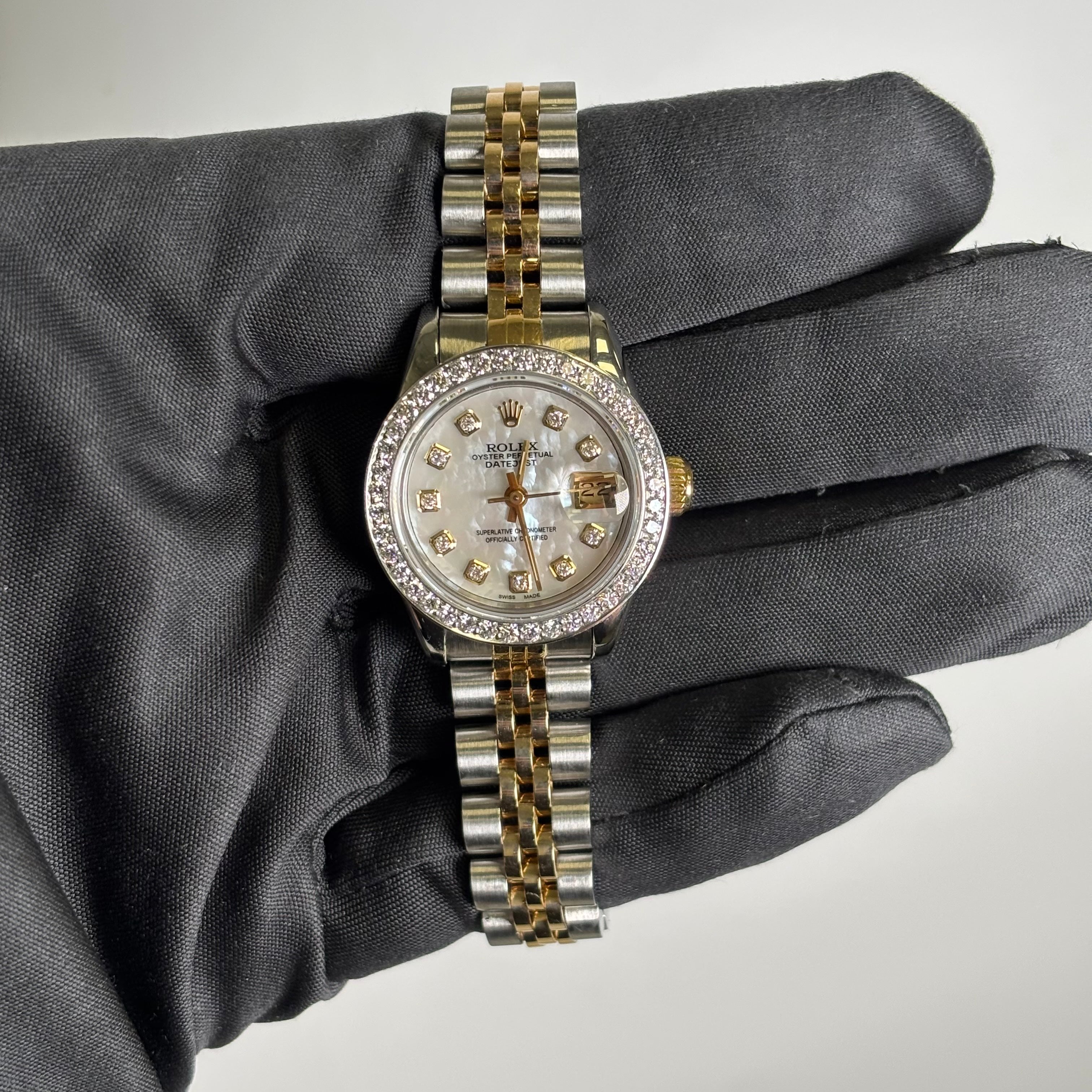 Rolex Datejust 26mm MOP Dial Watch Ref# 69173 - Happy Jewelers Fine Jewelry Lifetime Warranty