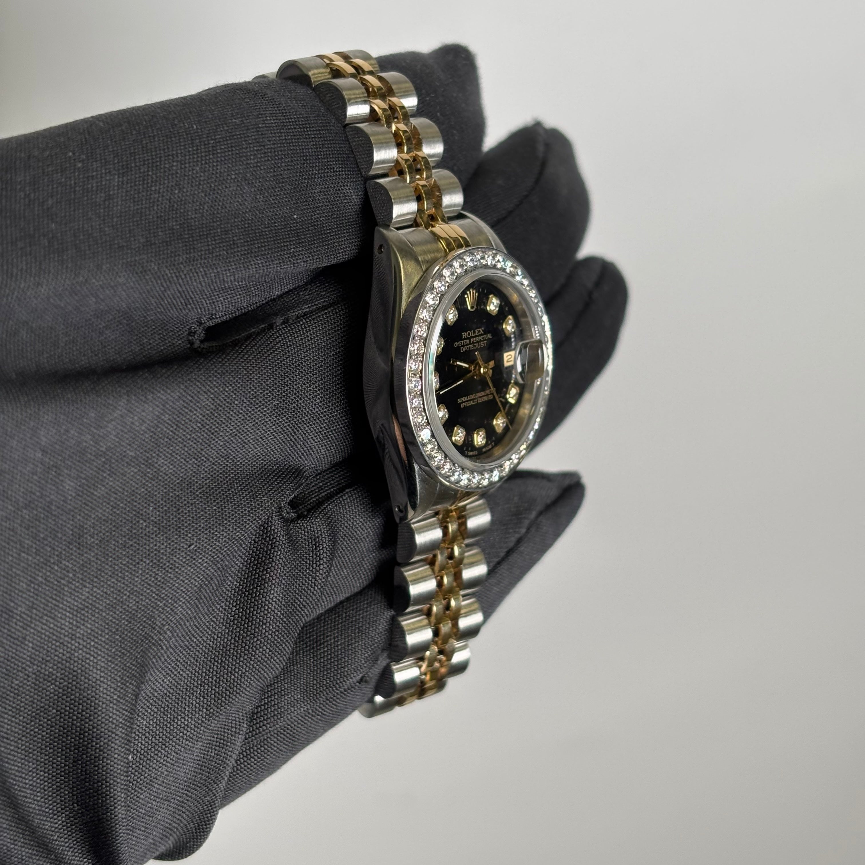 Rolex Datejust 26mm Black Dial Watch Ref# 69173 - Happy Jewelers Fine Jewelry Lifetime Warranty