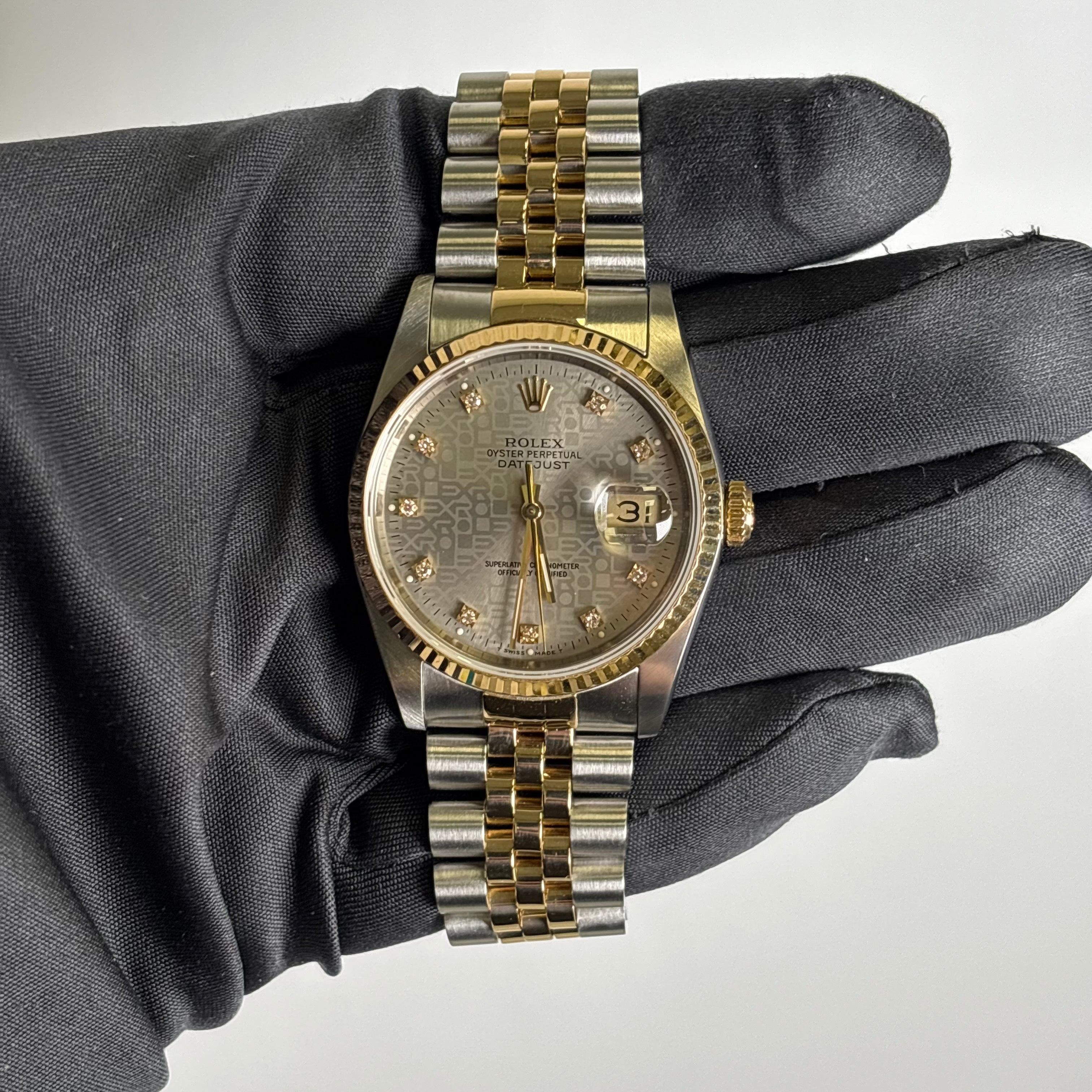 Rolex Datejust 36mm Silver Dial Watch Ref# 16233 - Happy Jewelers Fine Jewelry Lifetime Warranty