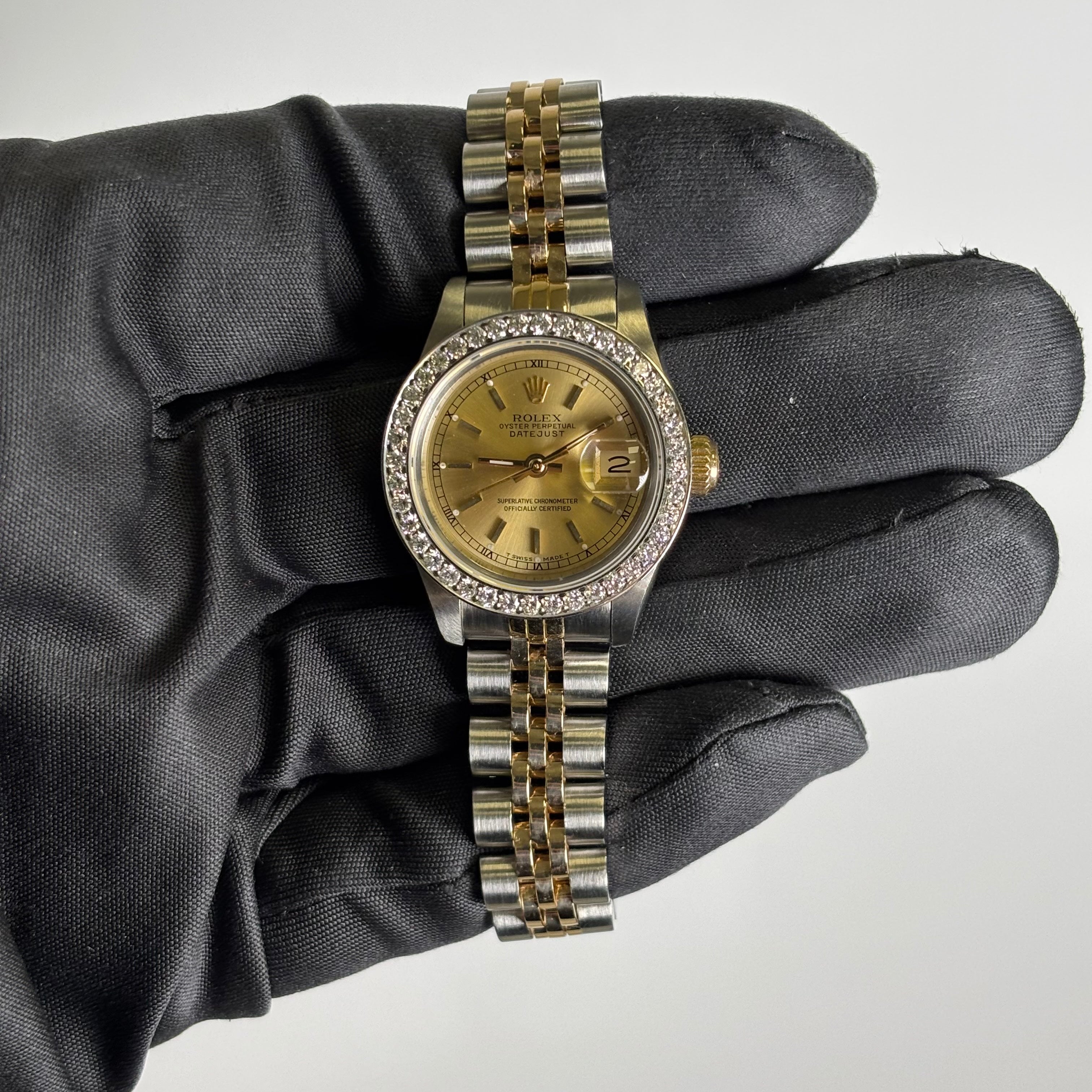 Rolex Datejust 26mm Champagne Dial Watch Ref# 69173 - Happy Jewelers Fine Jewelry Lifetime Warranty