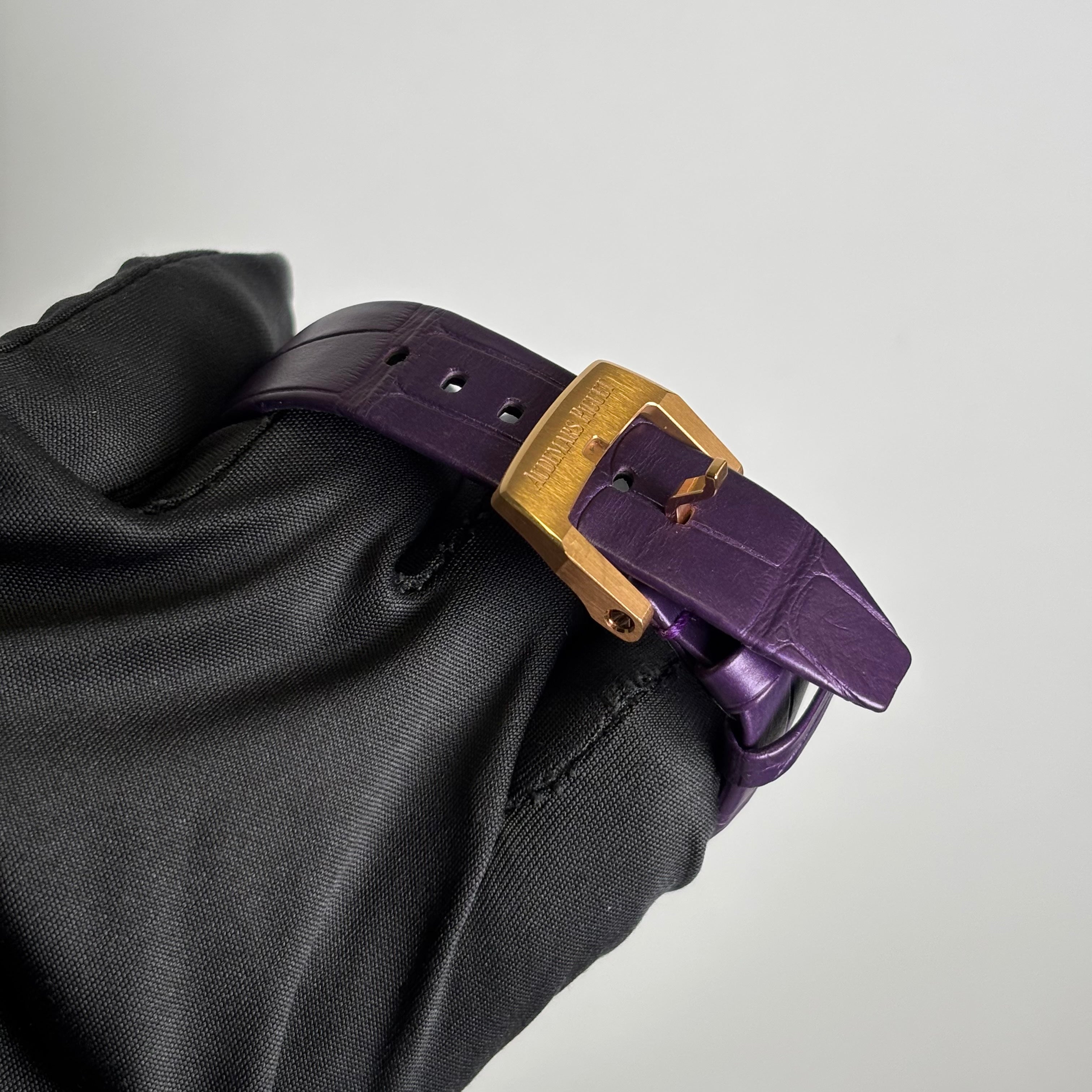 Audemars Piguet Code 11.59 41mm Purple Dial Watch Ref# 15210OR.OO.A616CR.01 - Happy Jewelers Fine Jewelry Lifetime Warranty