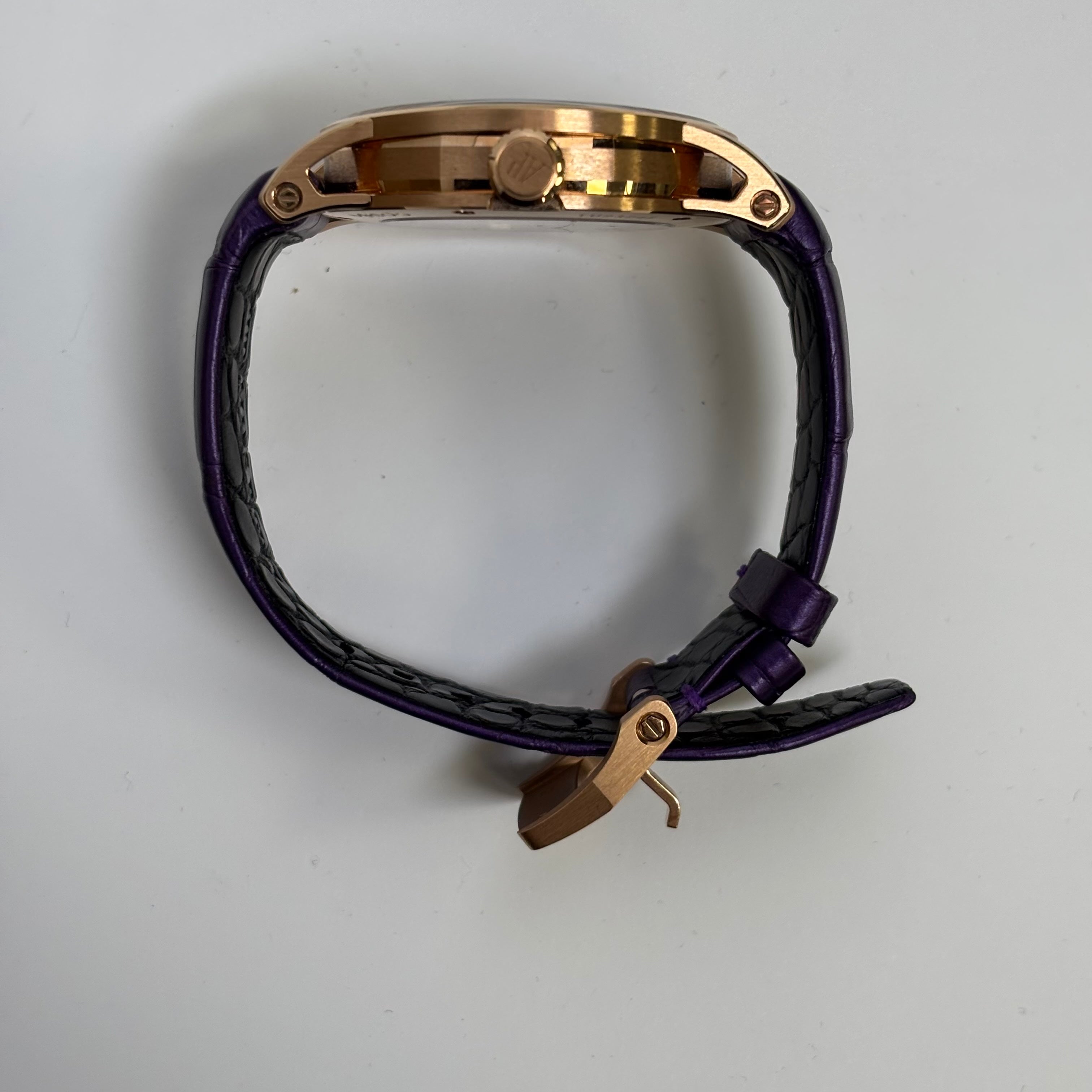 Audemars Piguet Code 11.59 41mm Purple Dial Watch Ref# 15210OR.OO.A616CR.01 - Happy Jewelers Fine Jewelry Lifetime Warranty