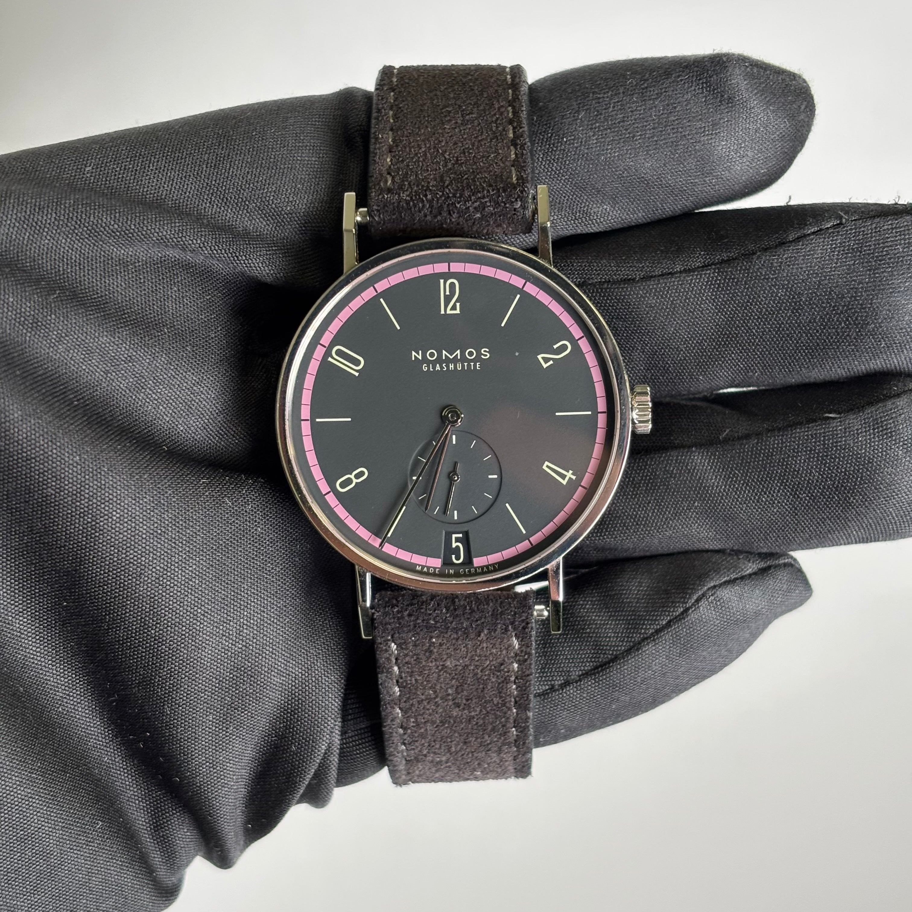 Nomos Tangente 37.5mm Black Dial Watch Ref# 179.S19 - Happy Jewelers Fine Jewelry Lifetime Warranty