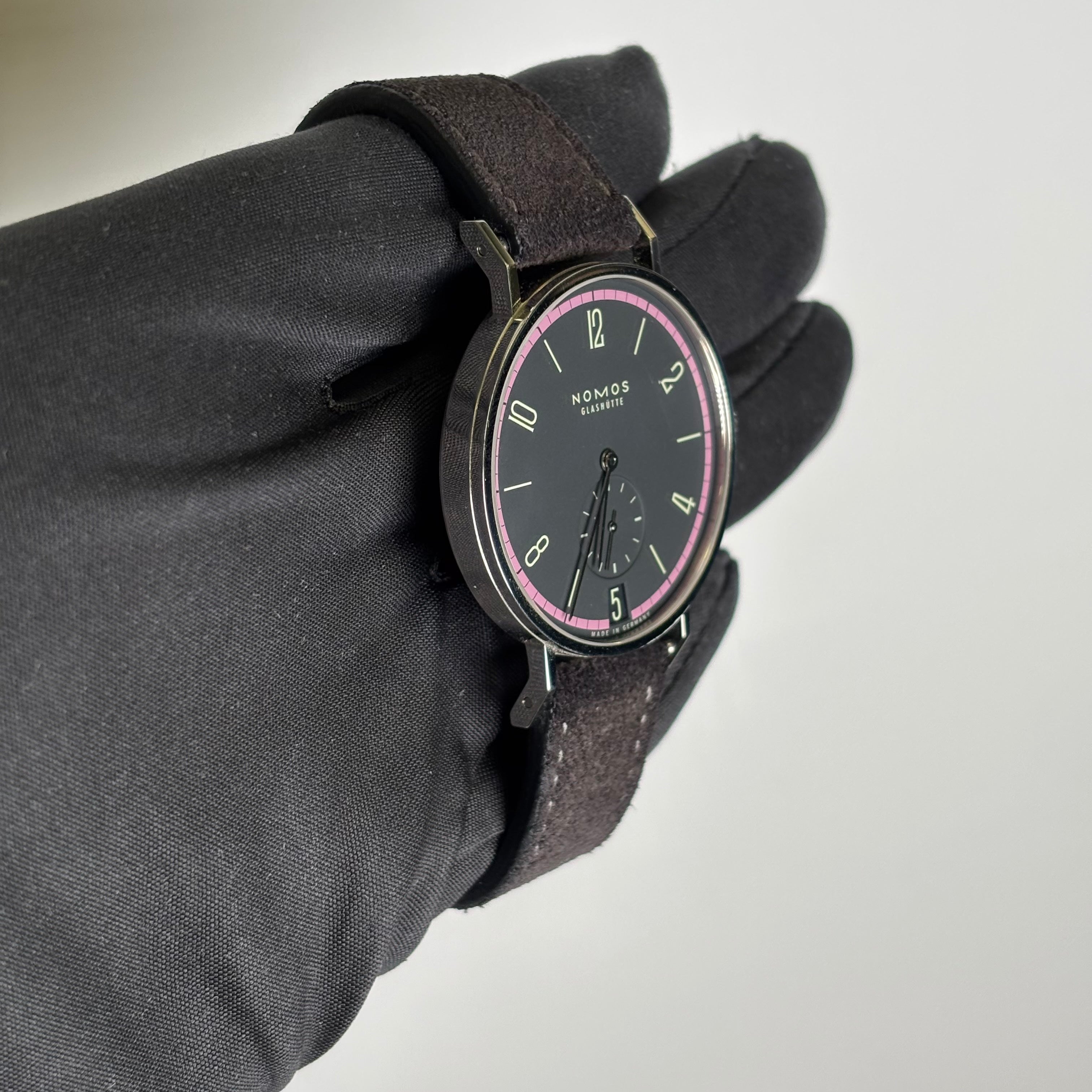 Nomos Tangente 37.5mm Black Dial Watch Ref# 179.S19 - Happy Jewelers Fine Jewelry Lifetime Warranty