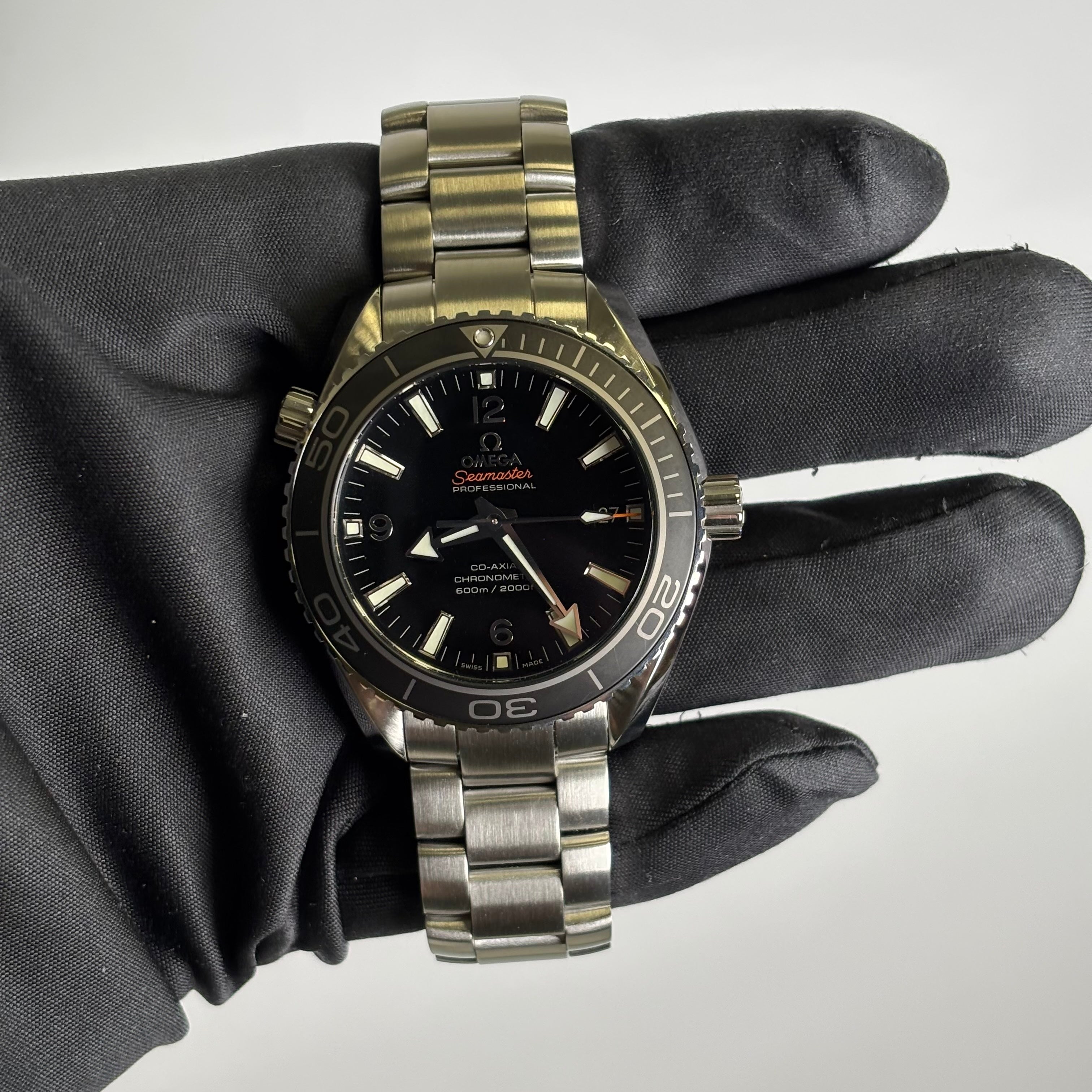 Omega Seamaster 42mm Black Dial Watch Ref# 232.30.42.21.01.006 - Happy Jewelers Fine Jewelry Lifetime Warranty