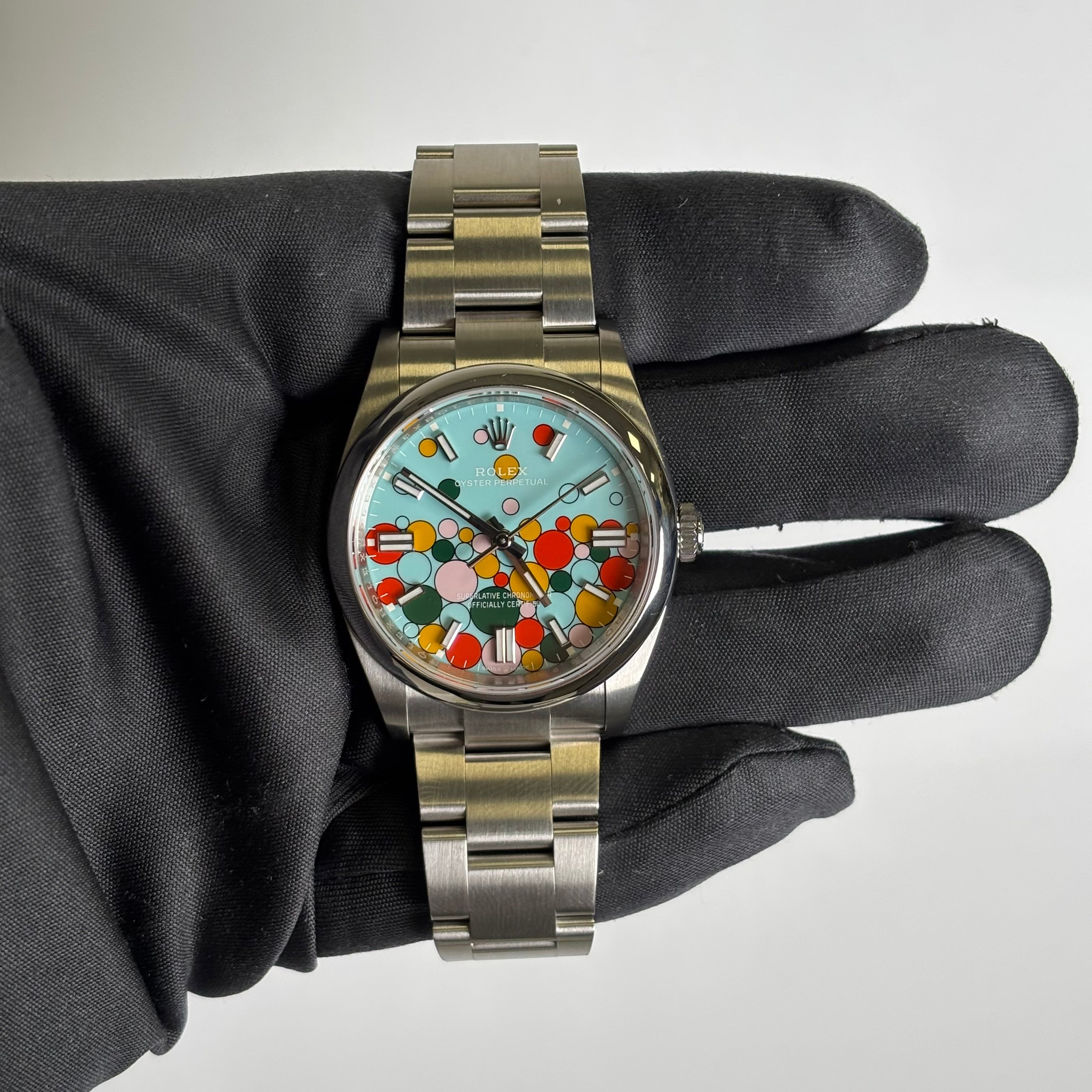 Rolex Oyster Perpetual 36mm Celebration Dial Watch Ref# 126000 - Happy Jewelers Fine Jewelry Lifetime Warranty