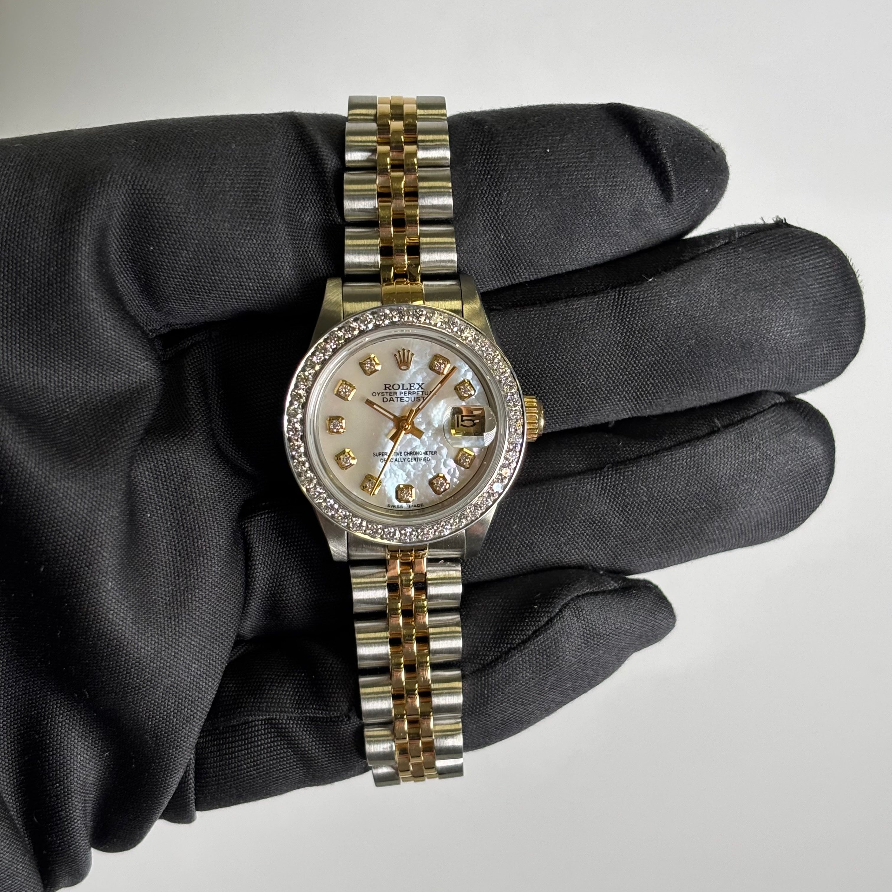 Rolex Datejust 26mm MOP Dial Watch Ref# 69173 - Happy Jewelers Fine Jewelry Lifetime Warranty