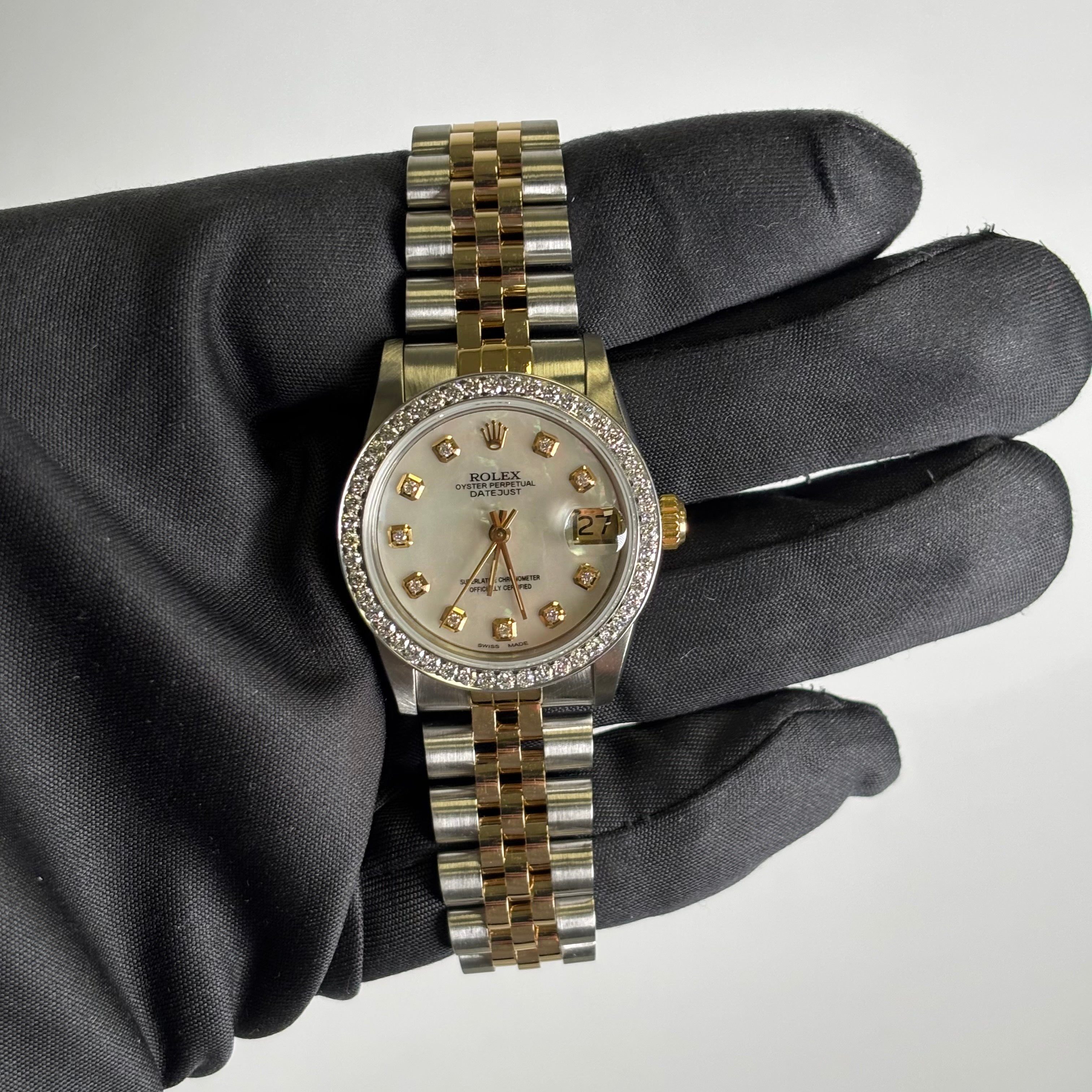 Rolex Datejust 31mm MOP Dial Watch Ref# 68273 - Happy Jewelers Fine Jewelry Lifetime Warranty