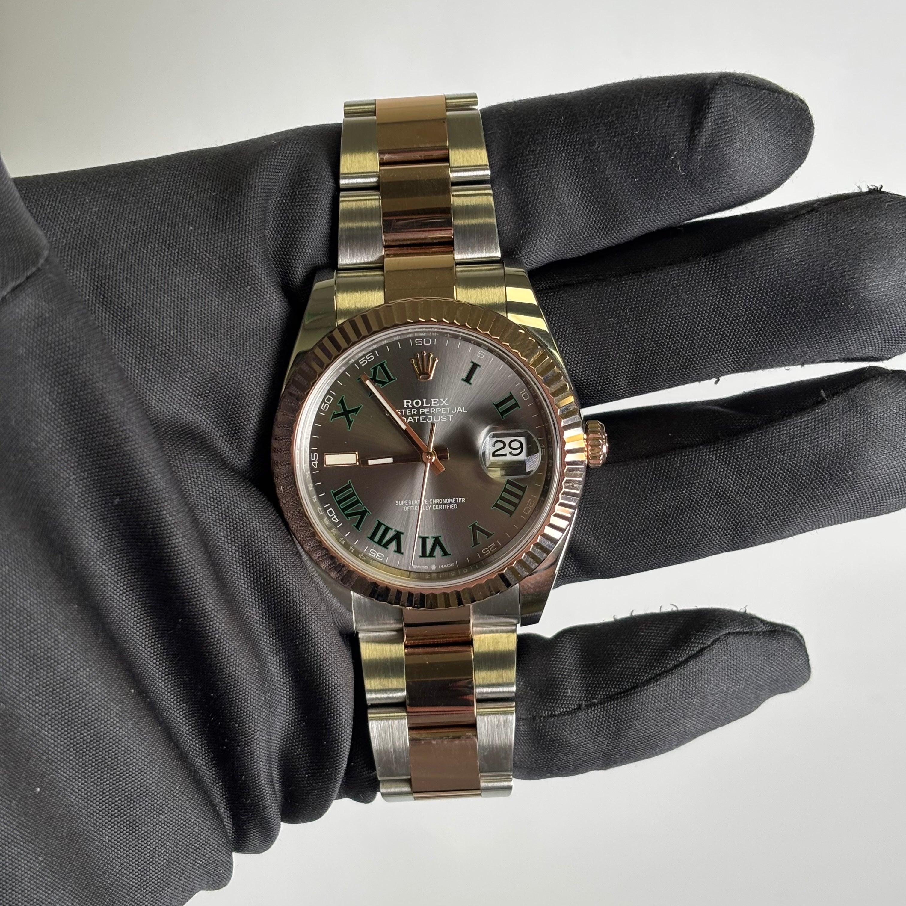 Rolex Datejust 41mm Wimbledon Dial Watch Ref# 126331 - Happy Jewelers Fine Jewelry Lifetime Warranty