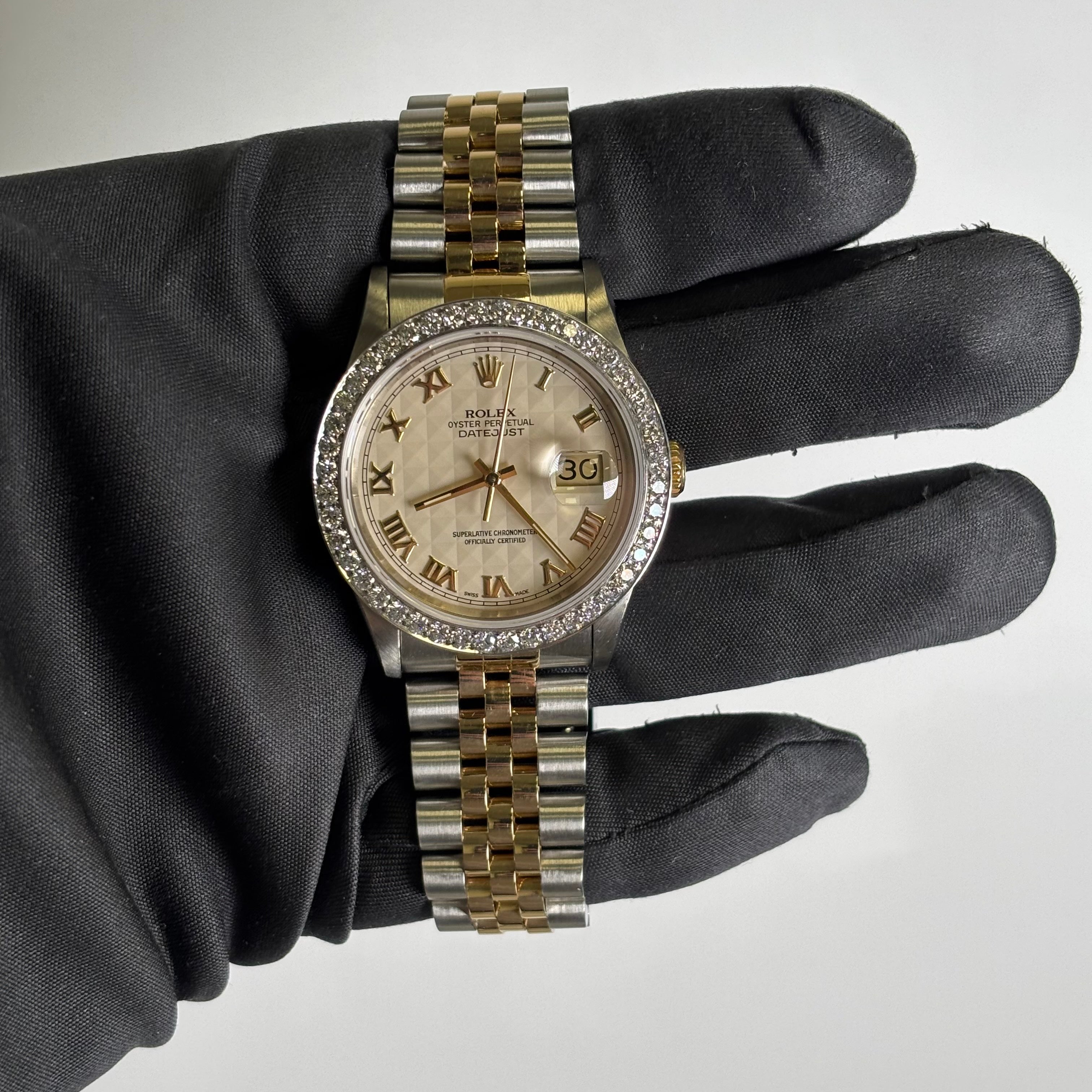 Rolex Datejust 36mm Cream Dial Watch Ref# 16233 - Happy Jewelers Fine Jewelry Lifetime Warranty