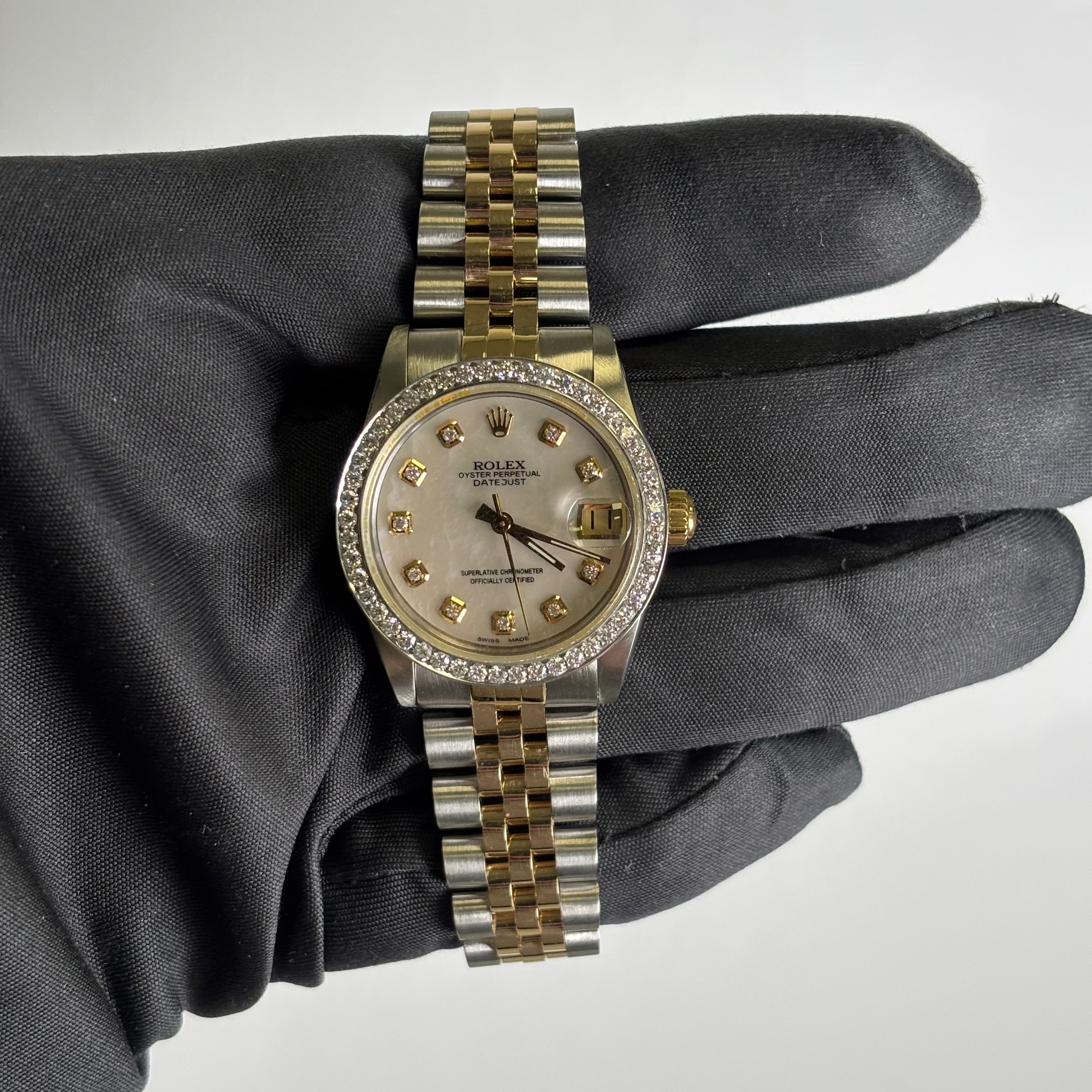 Rolex Datejust 31mm MOP Dial Watch Ref# 68273 - Happy Jewelers Fine Jewelry Lifetime Warranty