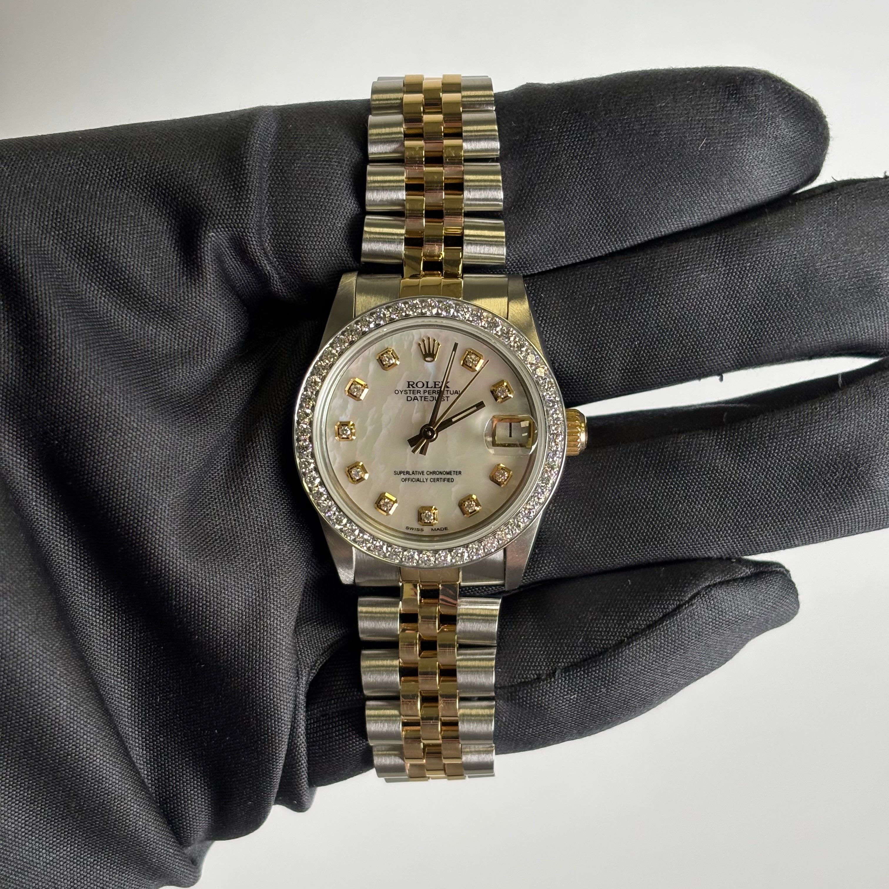 Rolex Datejust 31mm MOP Dial Watch Ref# 68273 - Happy Jewelers Fine Jewelry Lifetime Warranty