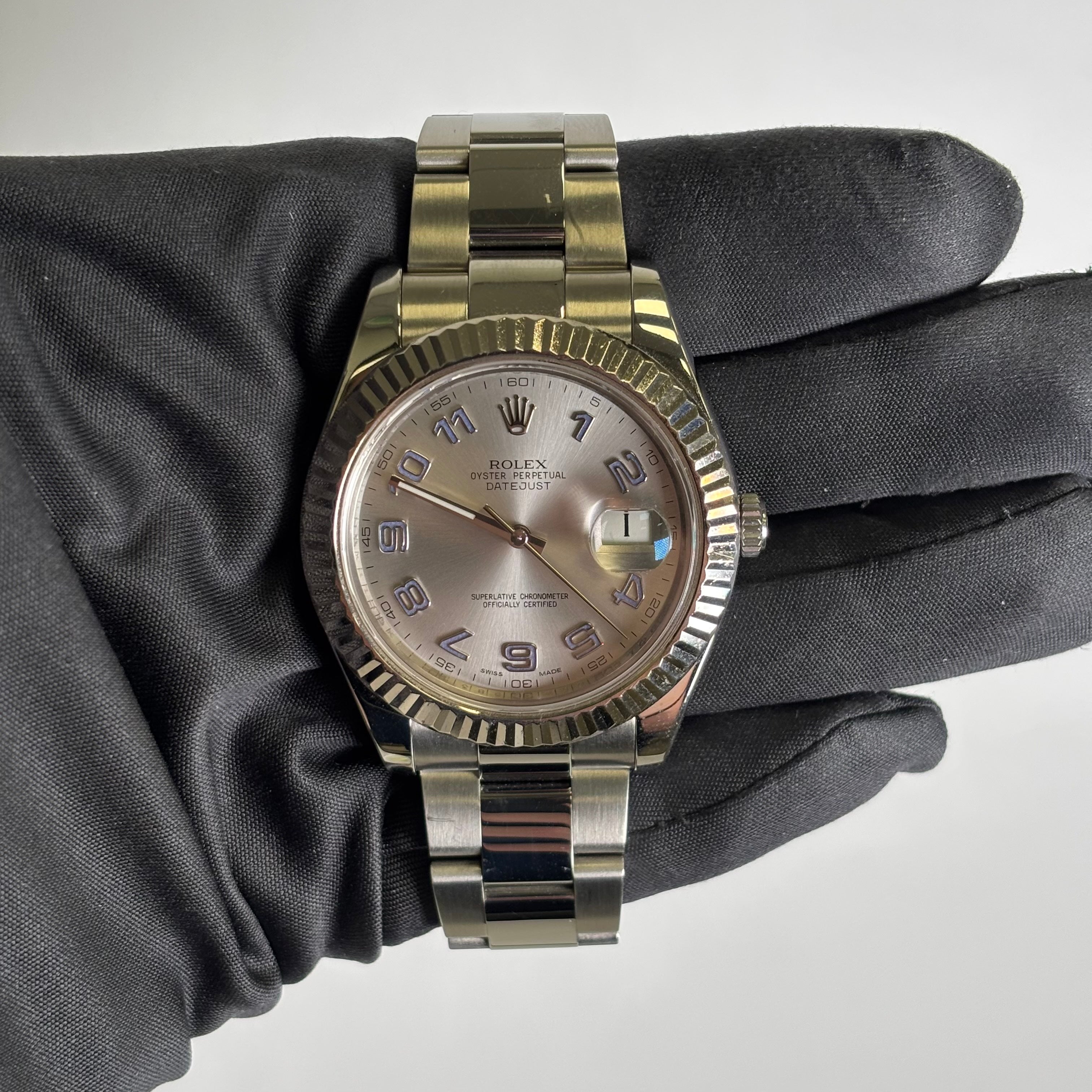 Rolex Datejust 41mm Silver Dial Watch Ref# 116334 - Happy Jewelers Fine Jewelry Lifetime Warranty