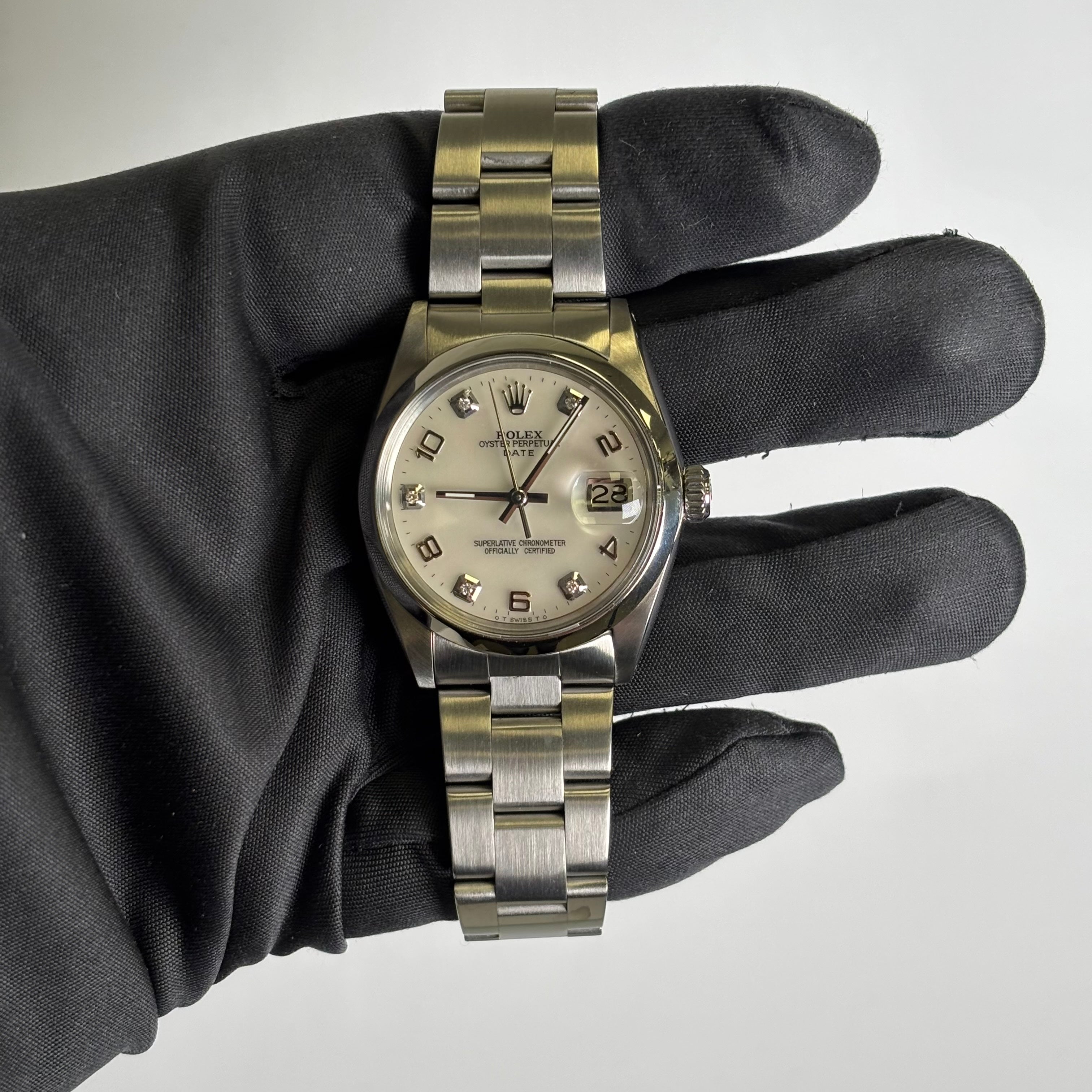 Rolex Oyster Perpetual 34mm MOP Dial Watch Ref# 1501 - Happy Jewelers Fine Jewelry Lifetime Warranty