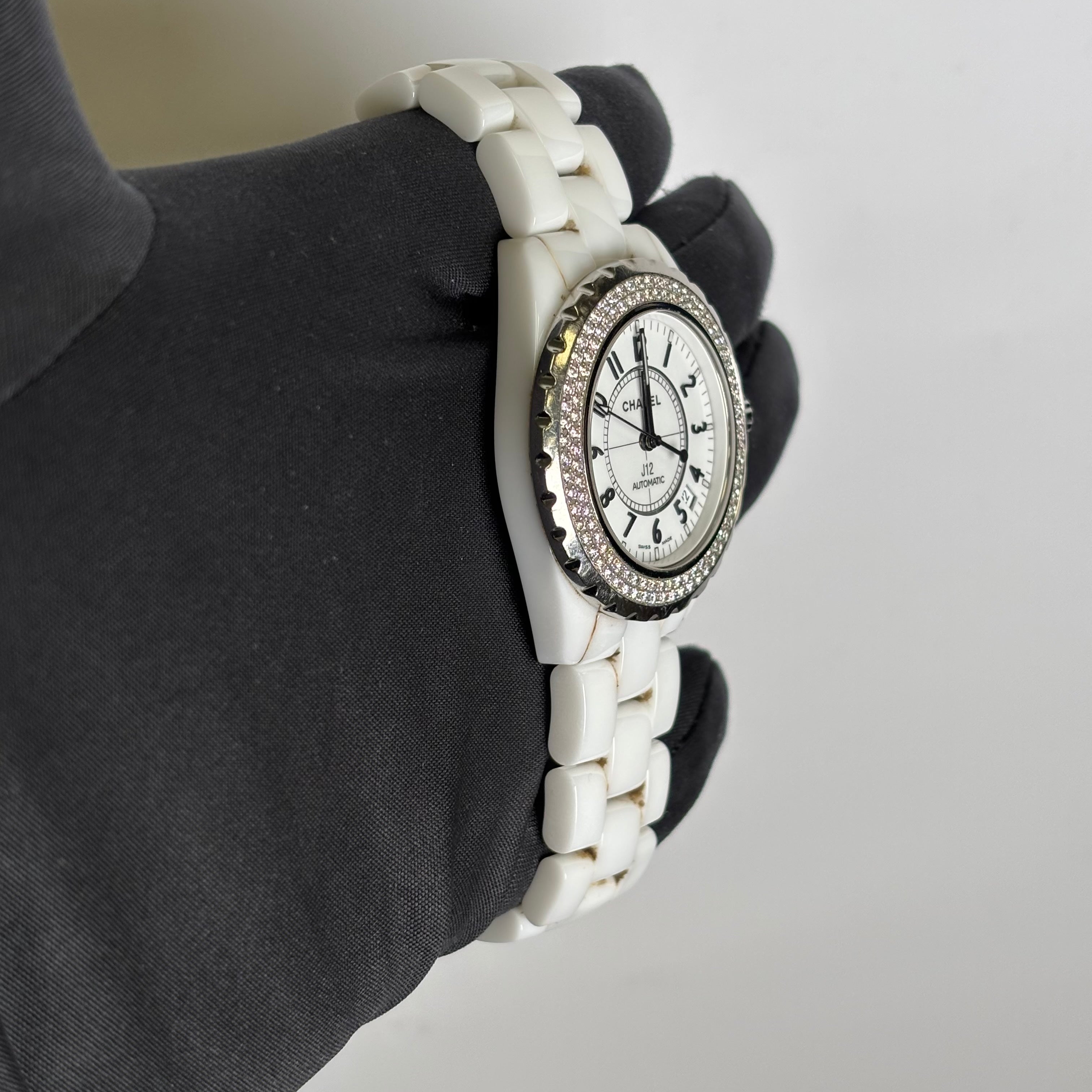 Chanel J12 38mm White Dial Watch Ref# H0969 - Happy Jewelers Fine Jewelry Lifetime Warranty