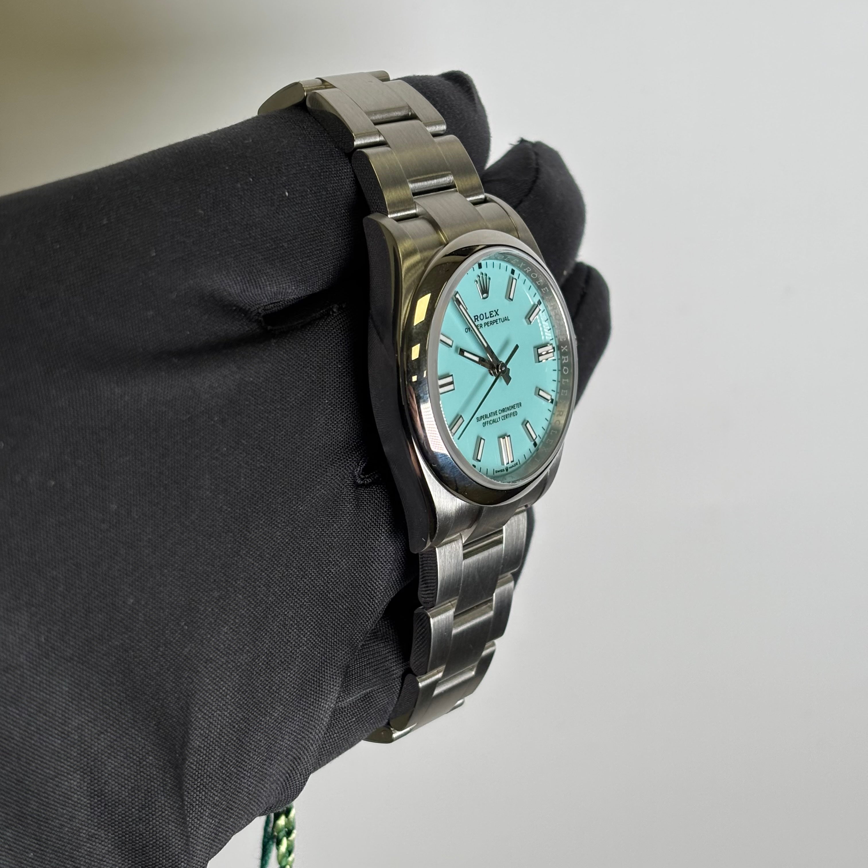 Rolex Oyster Perpetual 36mm Tiffany Dial Watch Ref# 126000 - Happy Jewelers Fine Jewelry Lifetime Warranty