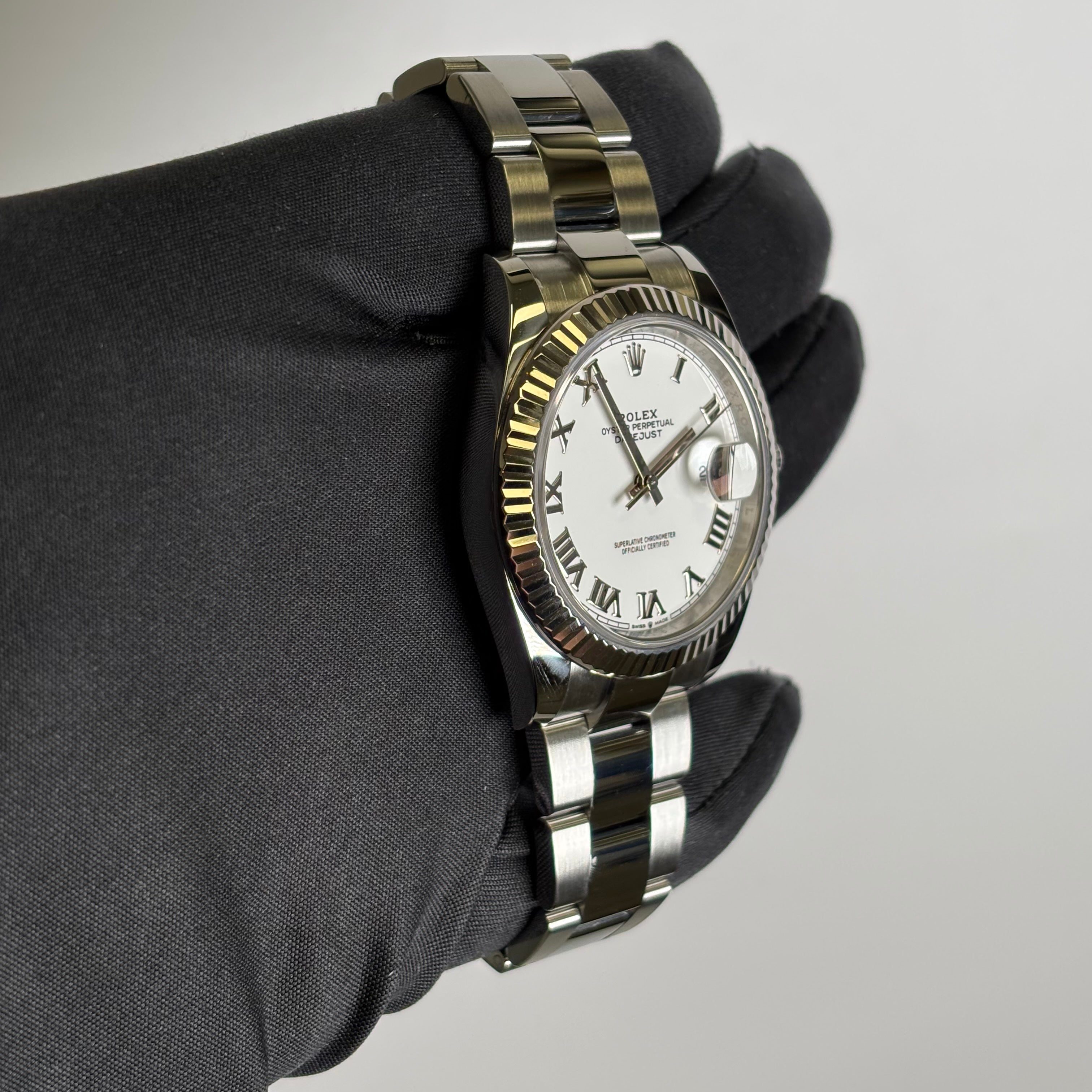 Rolex Datejust 41mm White Dial Watch Ref# 126334 - Happy Jewelers Fine Jewelry Lifetime Warranty