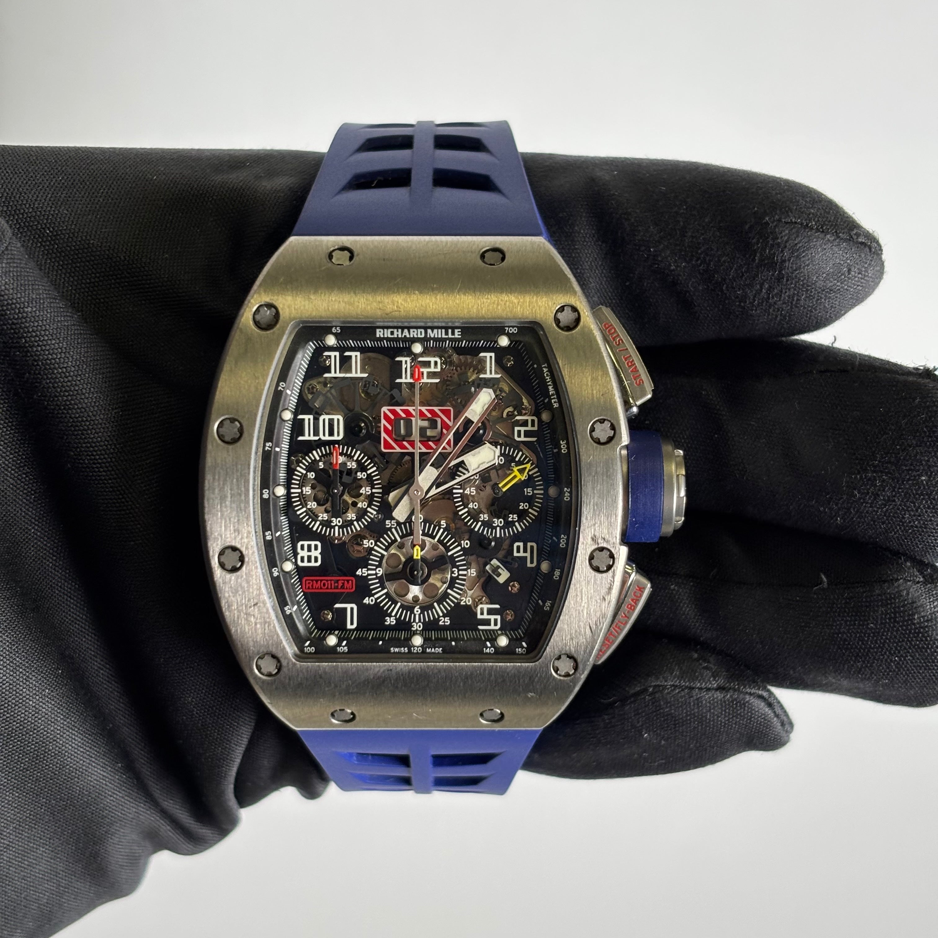 Richard Mille RM011 42mm Openwork Dial Watch Ref# RM011 - Happy Jewelers Fine Jewelry Lifetime Warranty