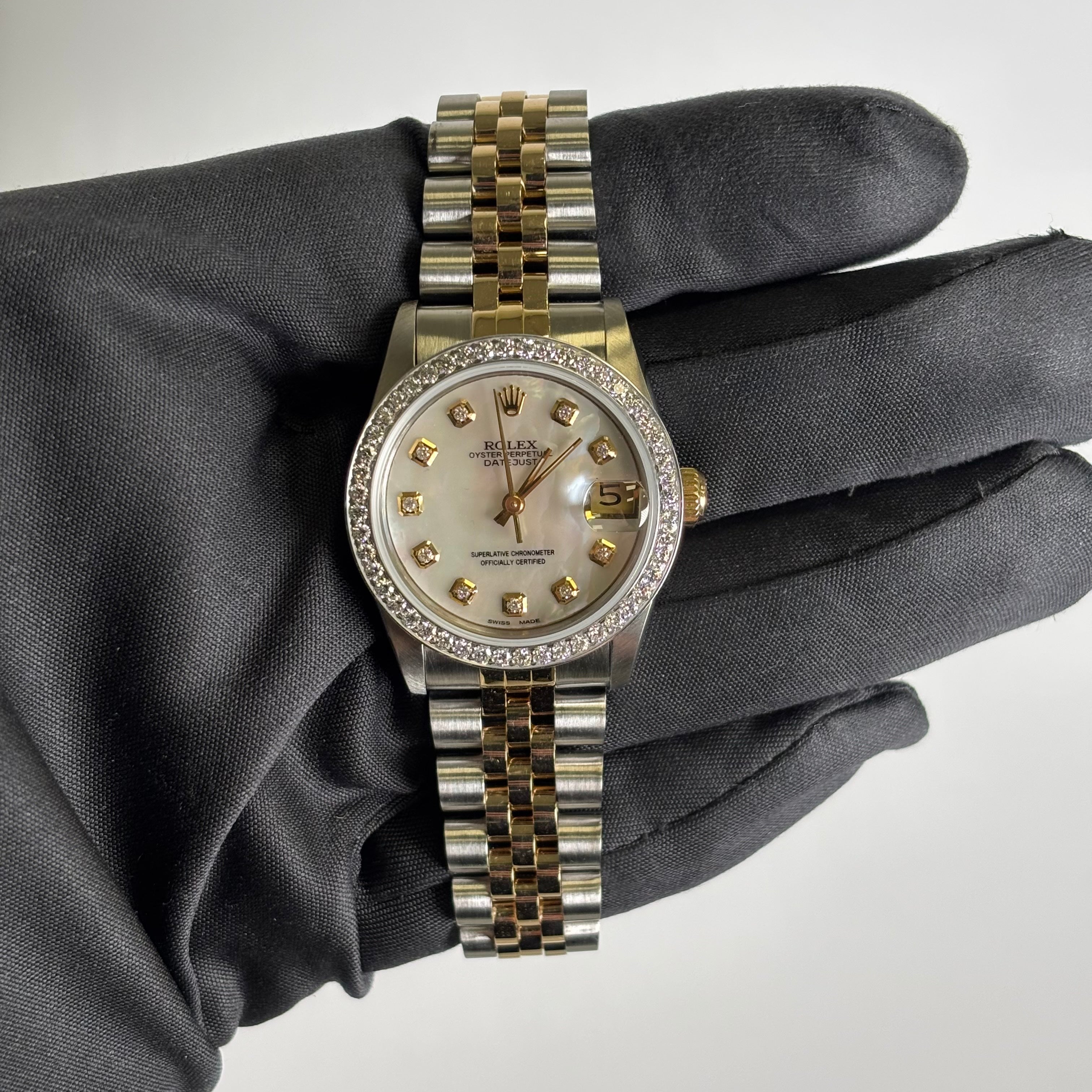 Rolex Datejust 31mm MOP Dial Watch Ref# 68273 - Happy Jewelers Fine Jewelry Lifetime Warranty