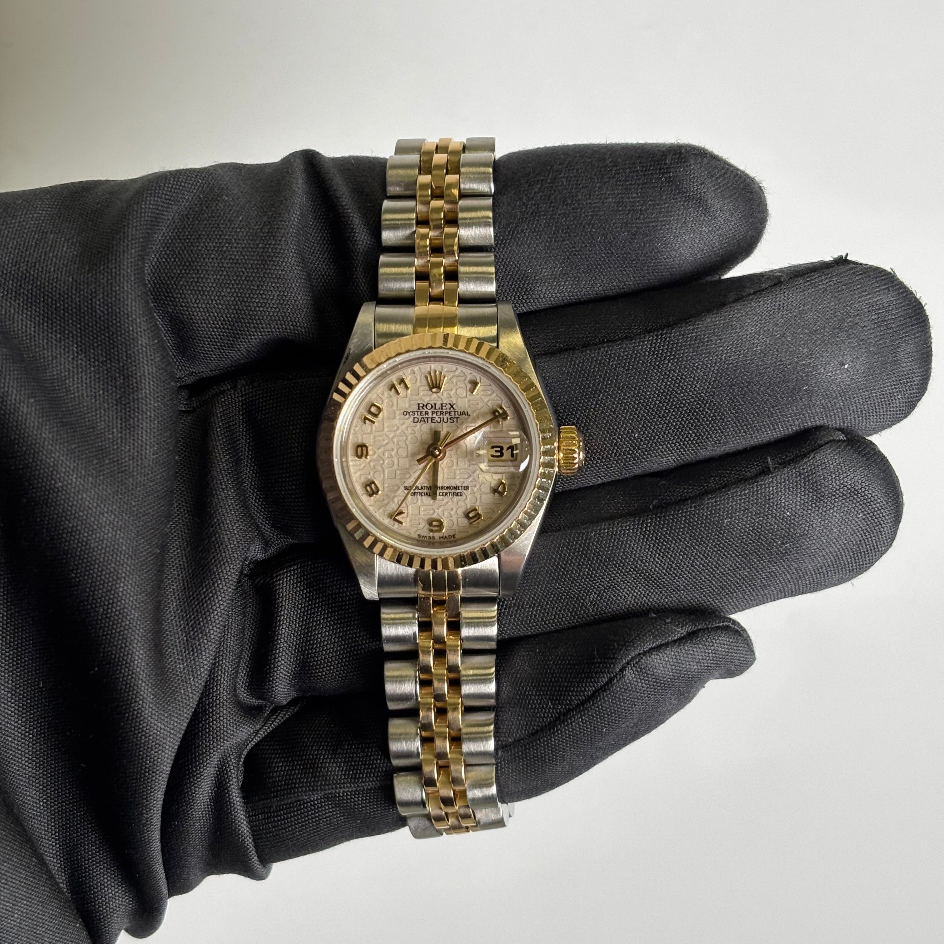 Rolex Datejust 26mm Cream Dial Watch Ref# 79173 - Happy Jewelers Fine Jewelry Lifetime Warranty