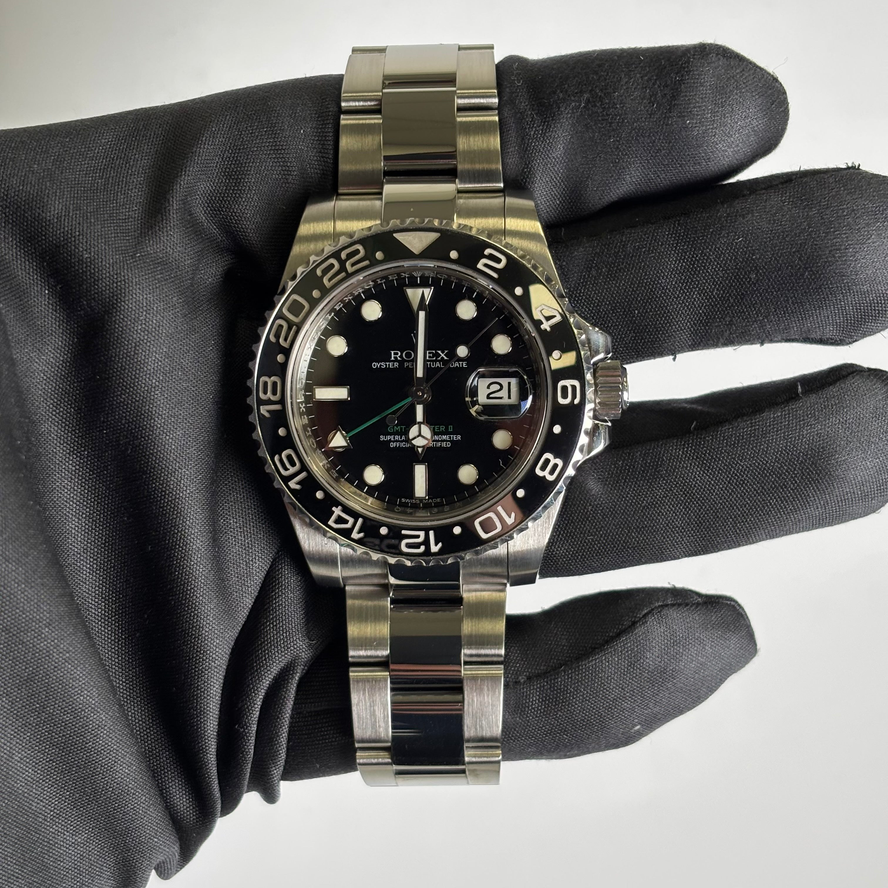 Rolex GMT-Master II 40mm Black Dial Watch Ref# 116710LN - Happy Jewelers Fine Jewelry Lifetime Warranty