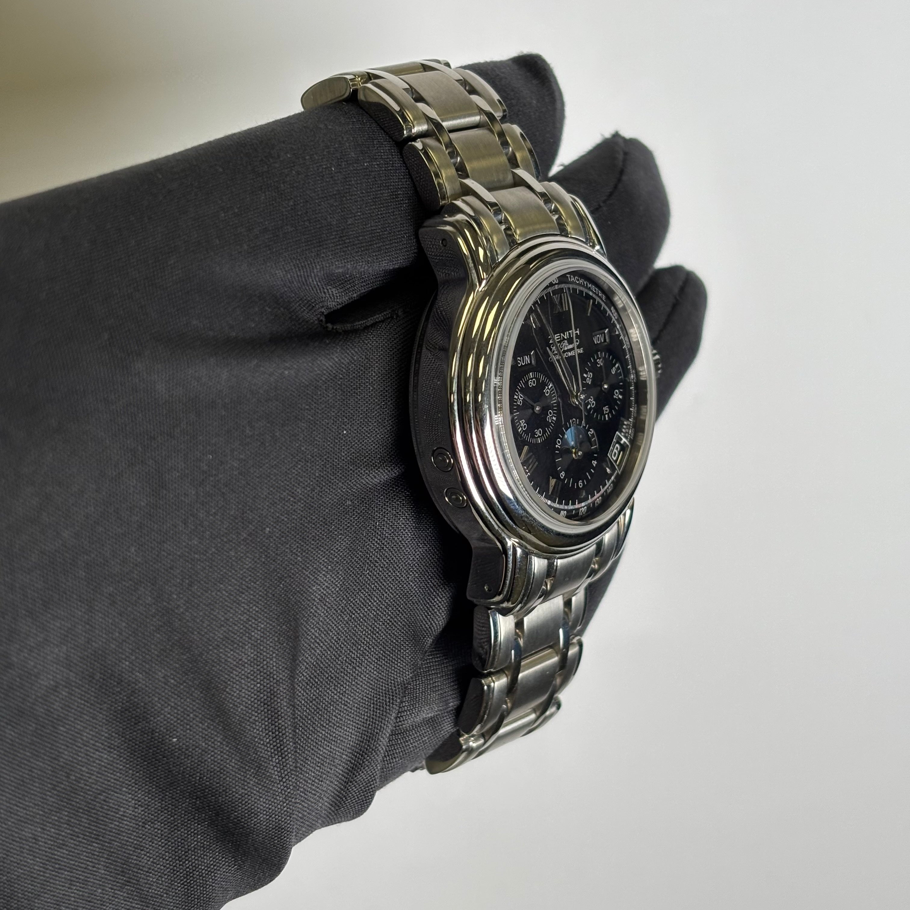Zenith Chronomaster 40mm Black Dial Watch Ref# 02.0240.410/21 - Happy Jewelers Fine Jewelry Lifetime Warranty