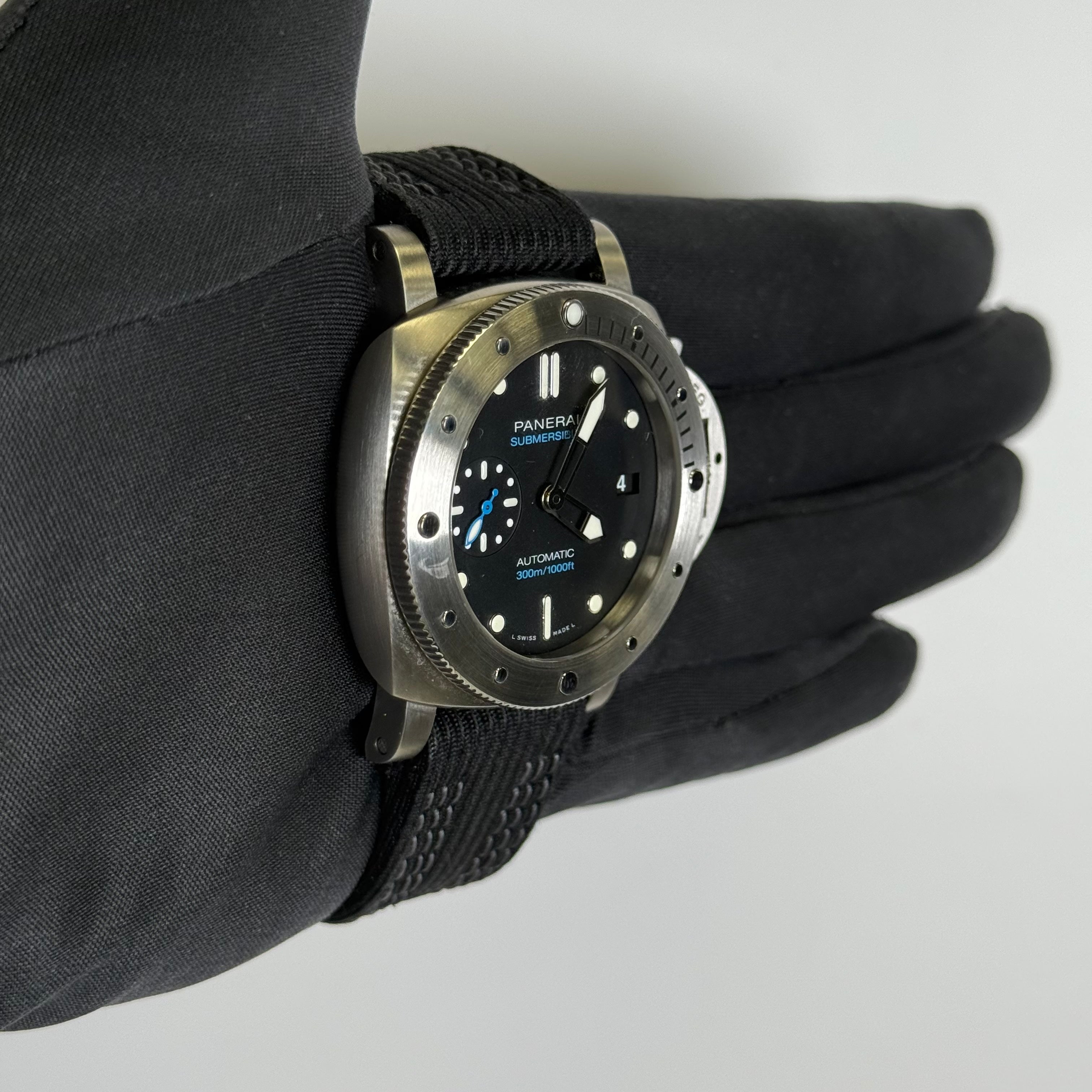 Panerai Luminor 42mm Black Dial Watch Ref# PAM00973 - Happy Jewelers Fine Jewelry Lifetime Warranty