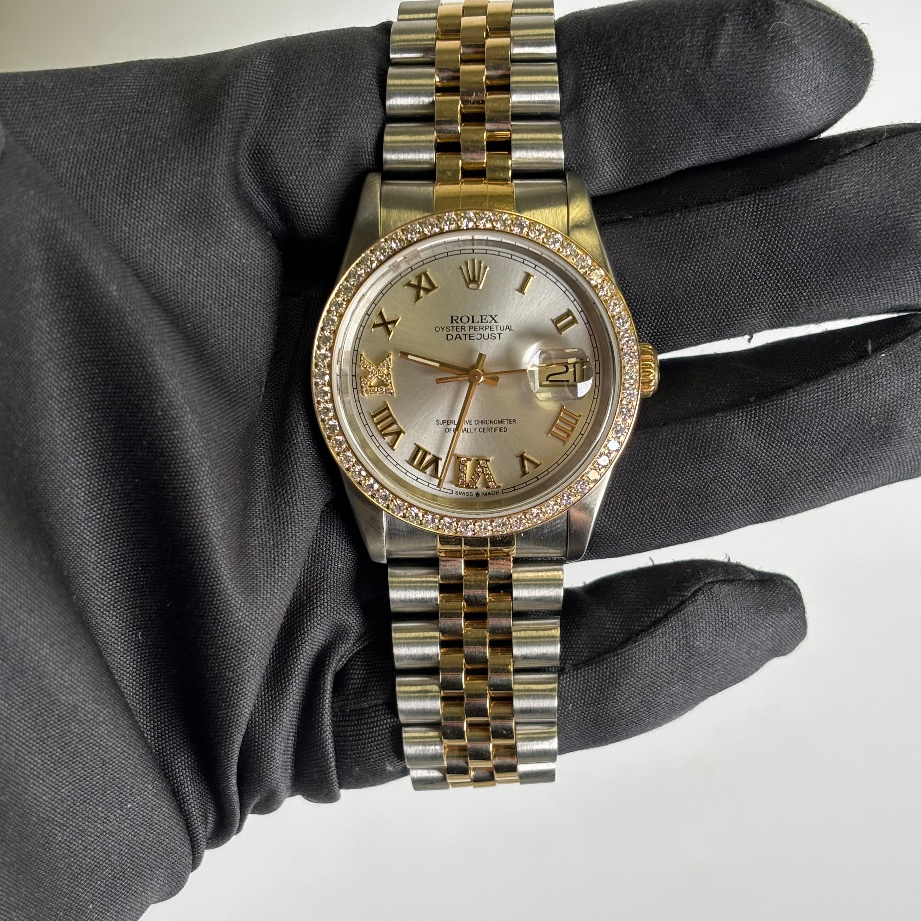 Rolex Datejust 36mm Silver Dial Watch Ref# 16233 - Happy Jewelers Fine Jewelry Lifetime Warranty