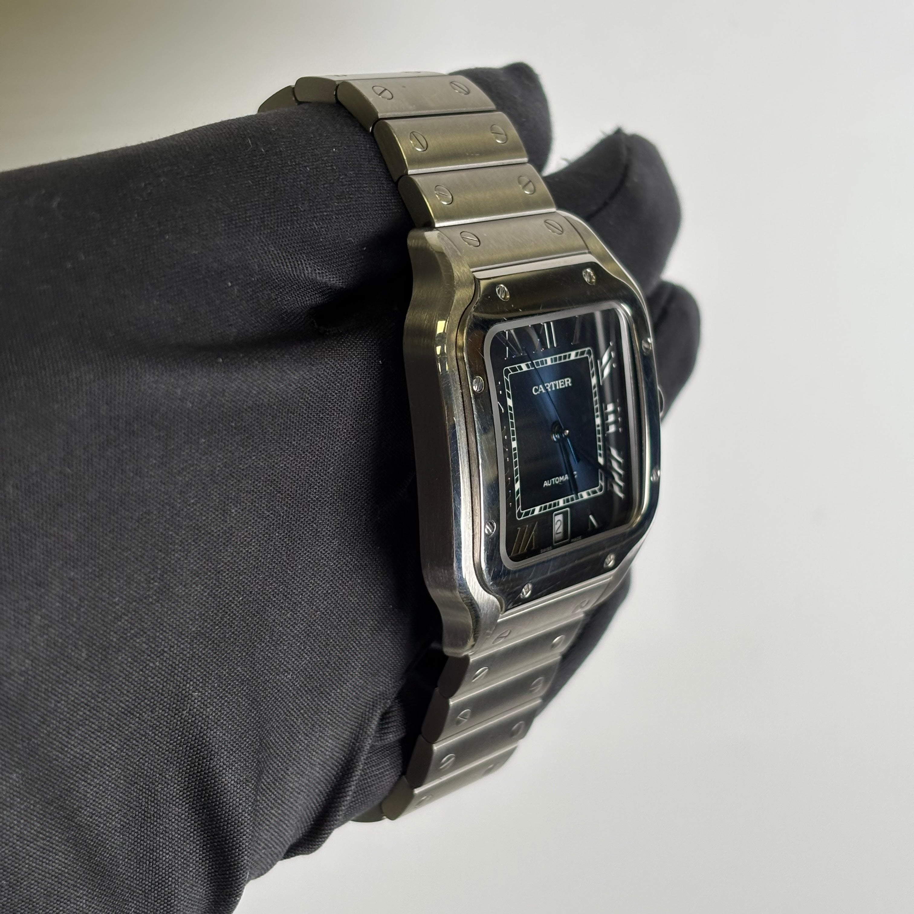 Cartier Santos 40mm Blue Dial Watch Ref# WSSA0018 - Happy Jewelers Fine Jewelry Lifetime Warranty