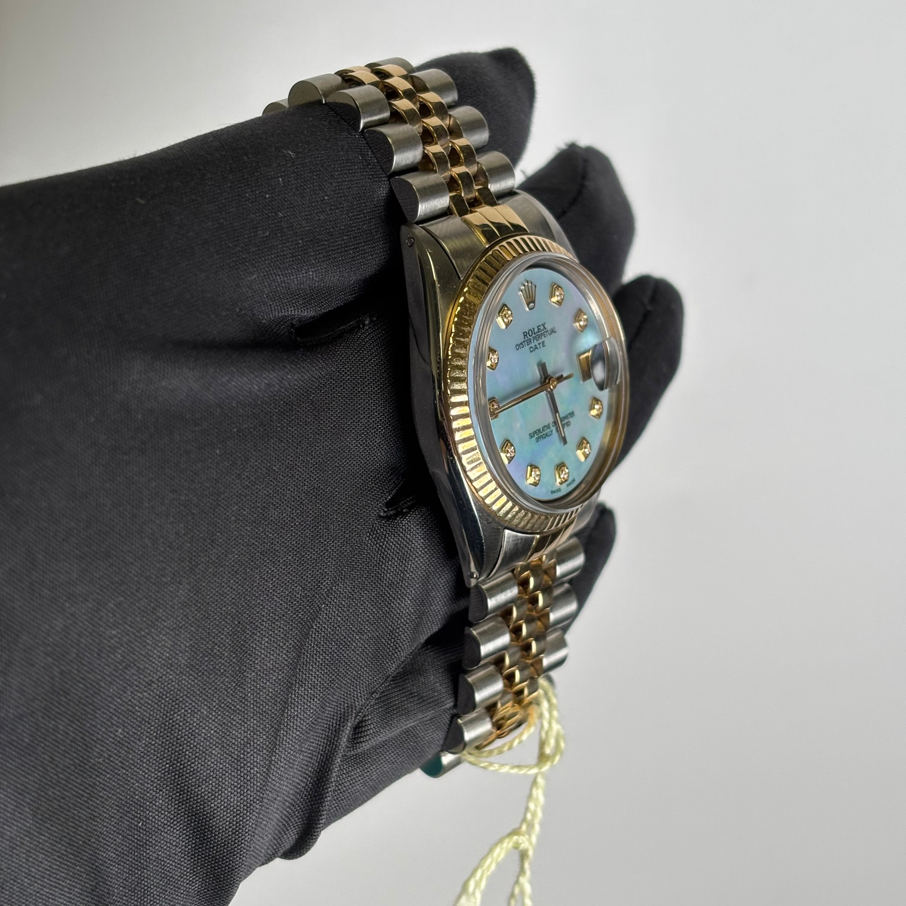 Rolex Datejust 36mm MOP Dial Watch Ref# 1601 - Happy Jewelers Fine Jewelry Lifetime Warranty