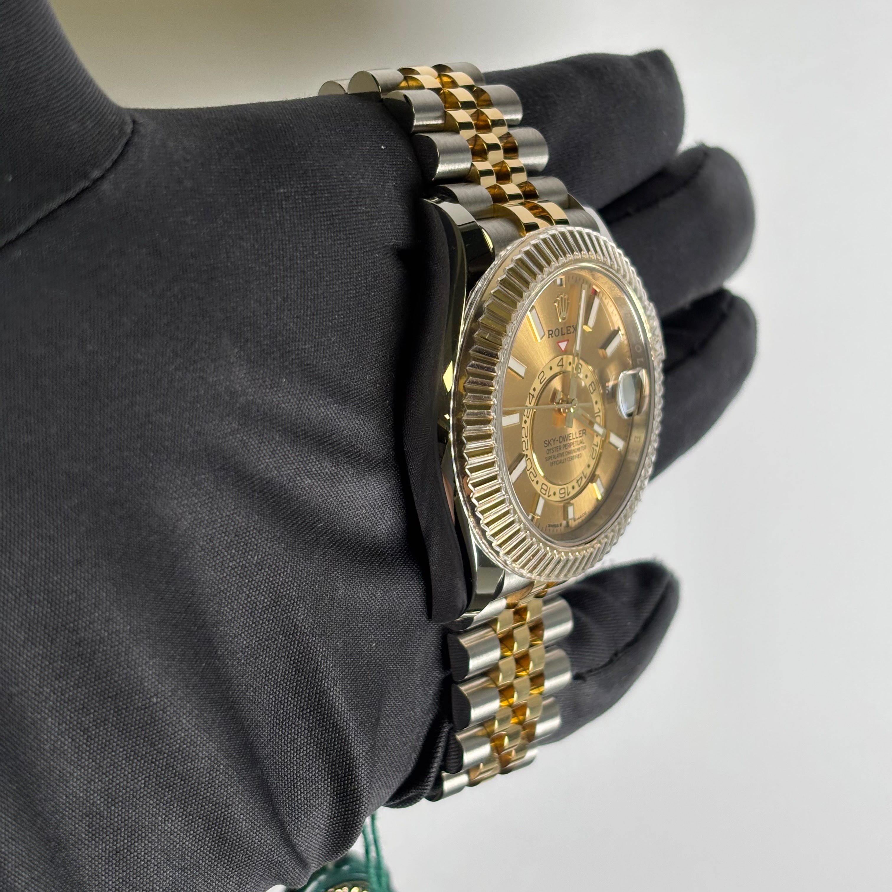 Rolex Sky-Dweller 42mm Champagne Dial Watch Ref# 336933 - Happy Jewelers Fine Jewelry Lifetime Warranty