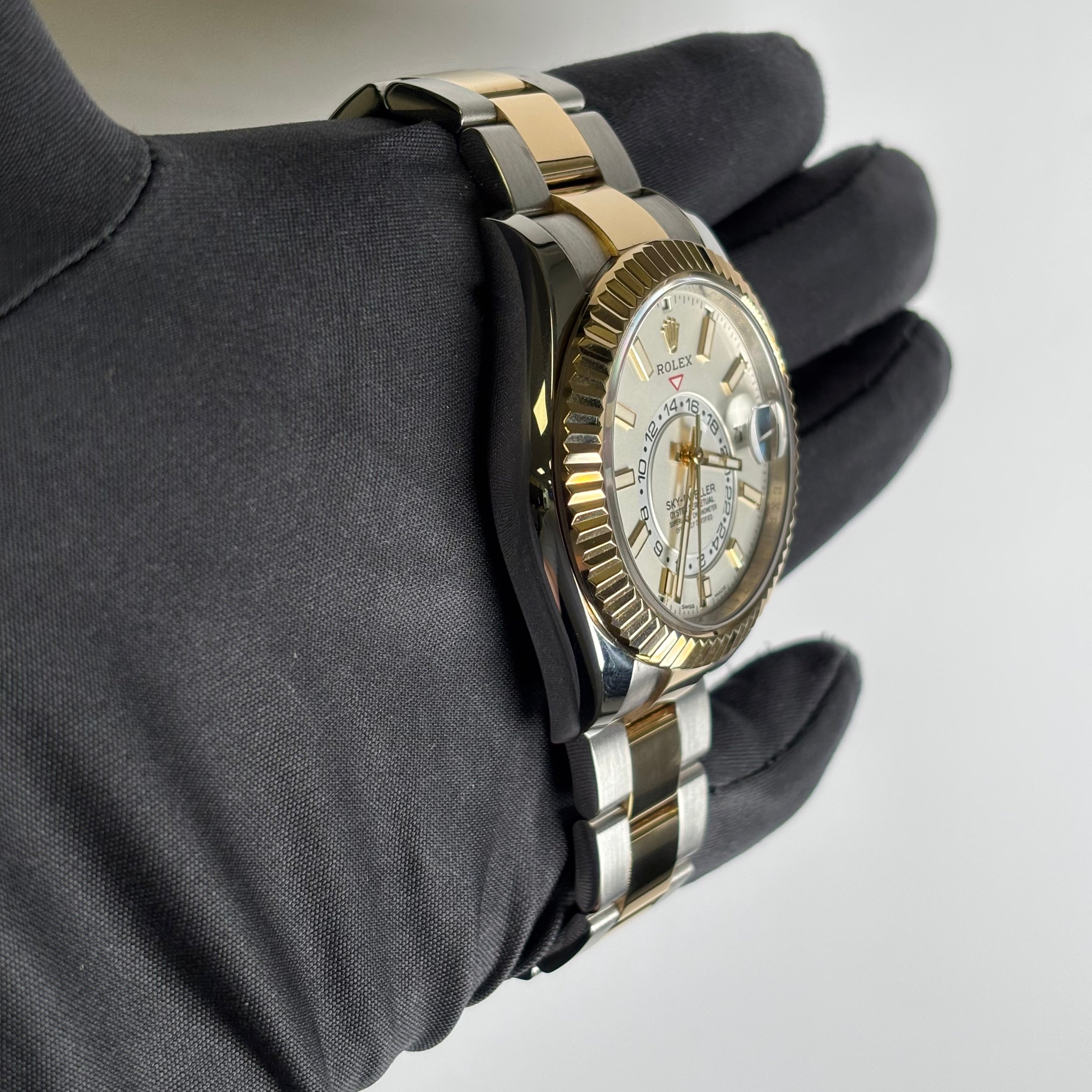 Rolex Sky-Dweller 42mm White Dial Watch Ref# 326933 - Happy Jewelers Fine Jewelry Lifetime Warranty