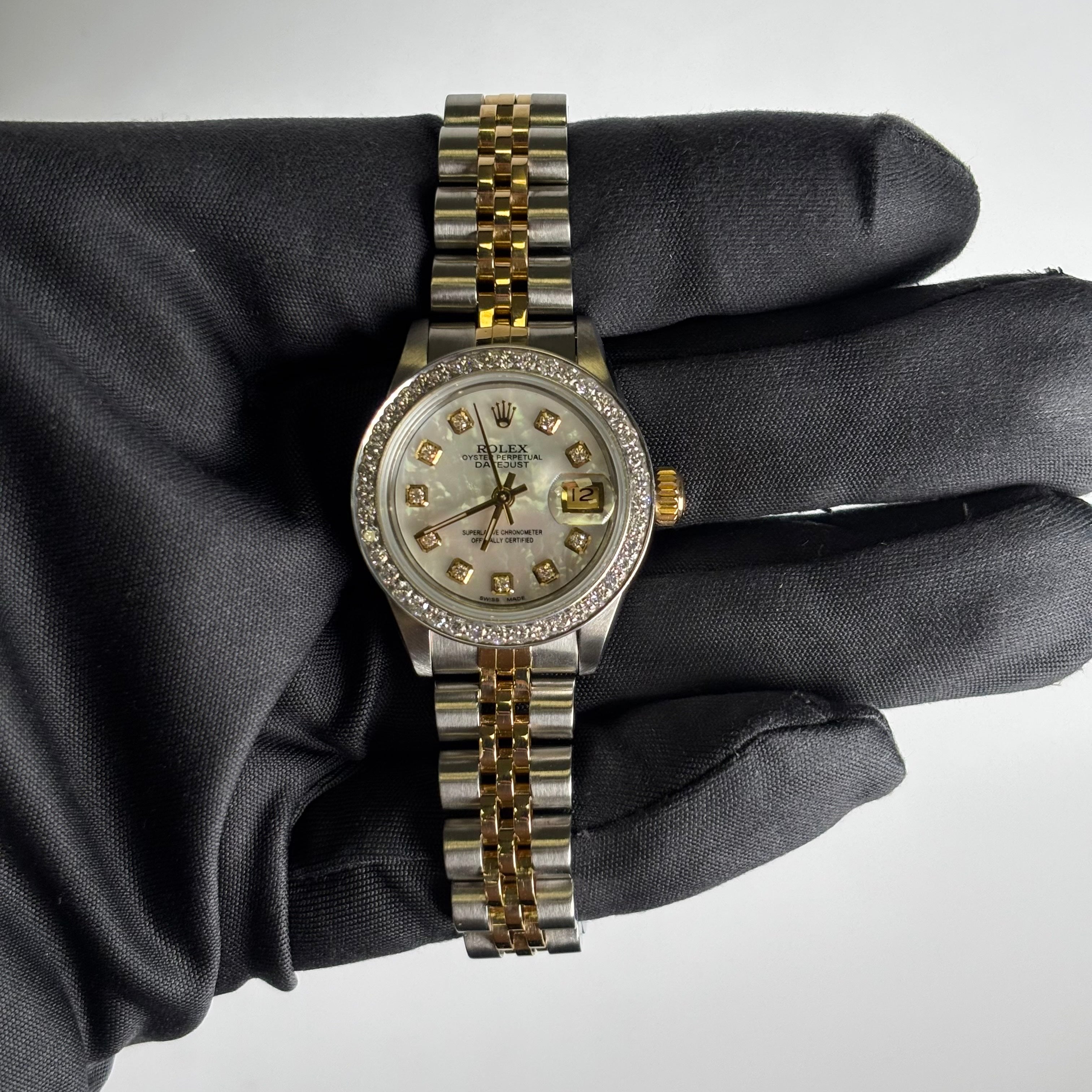 Rolex Datejust 26mm MOP Dial Watch Ref# 69173 - Happy Jewelers Fine Jewelry Lifetime Warranty