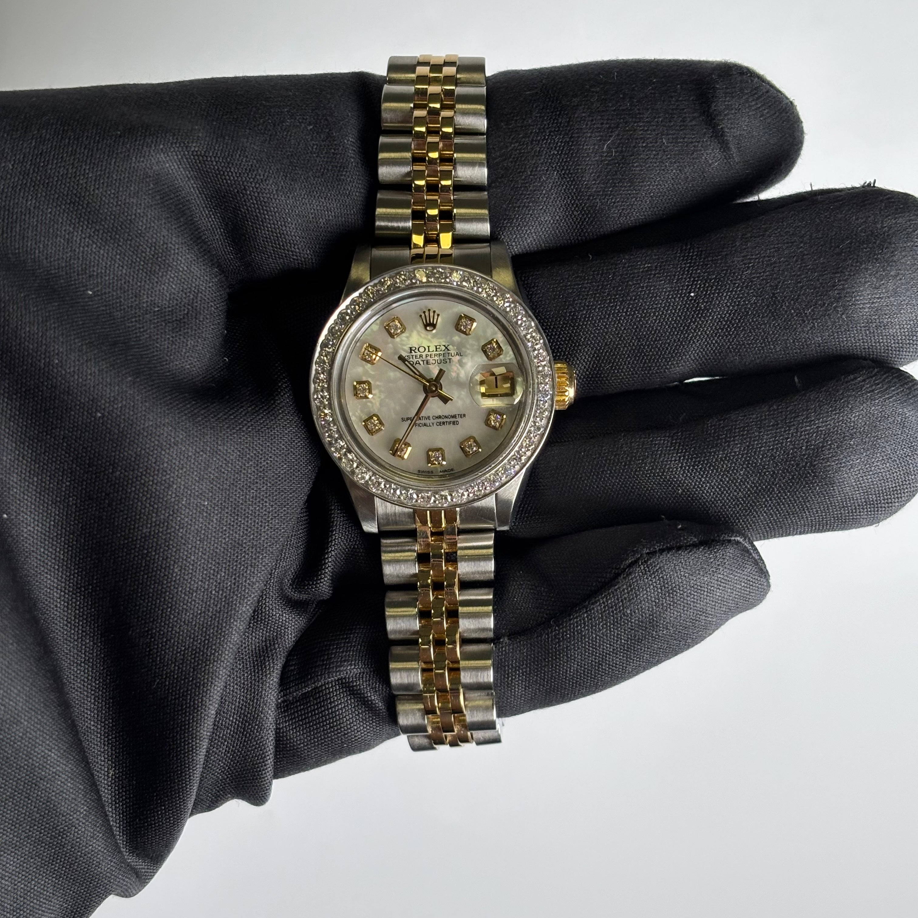 Rolex Datejust 26mm MOP Dial Watch Ref# 69173 - Happy Jewelers Fine Jewelry Lifetime Warranty