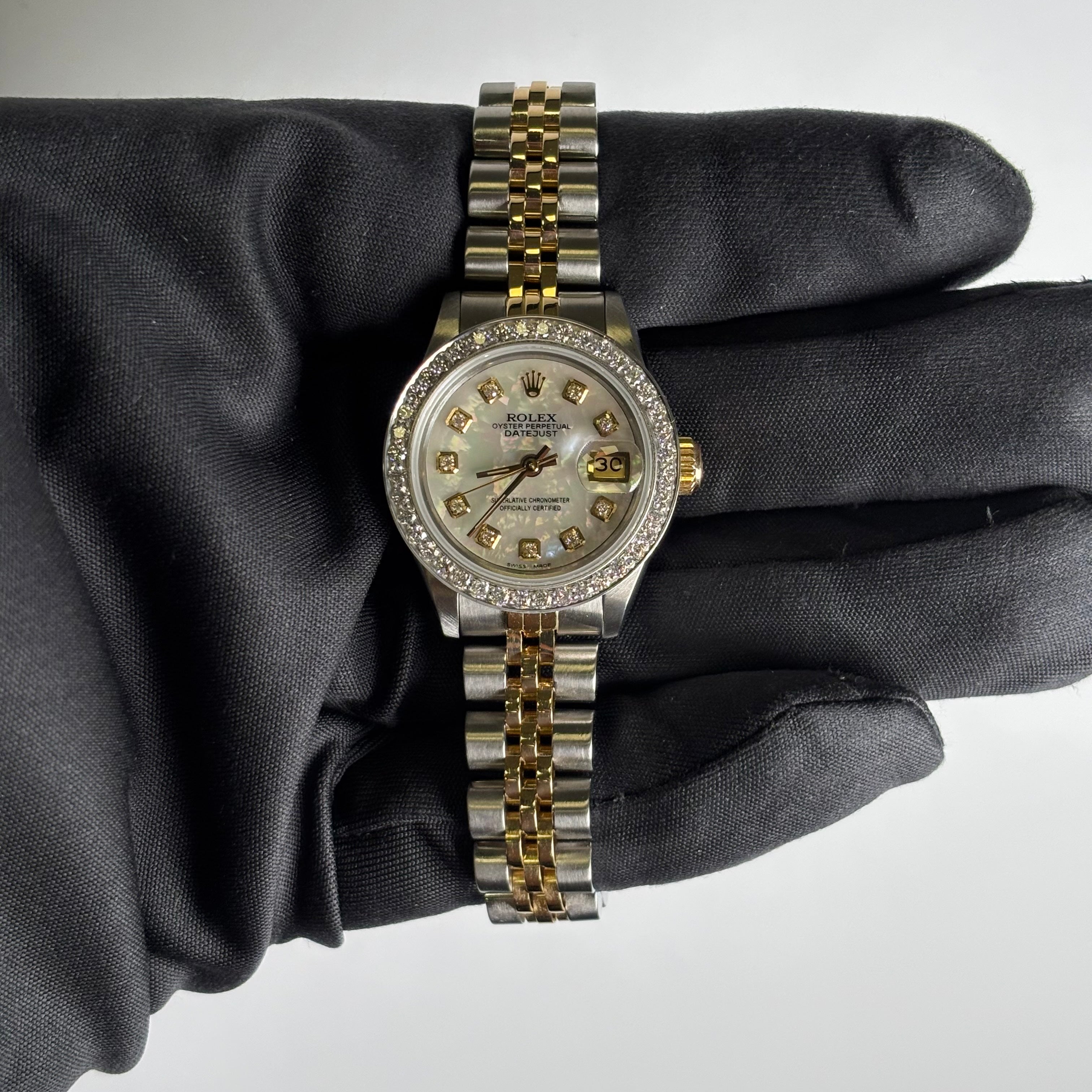Rolex Datejust 26mm MOP Dial Watch Ref# 69173 - Happy Jewelers Fine Jewelry Lifetime Warranty