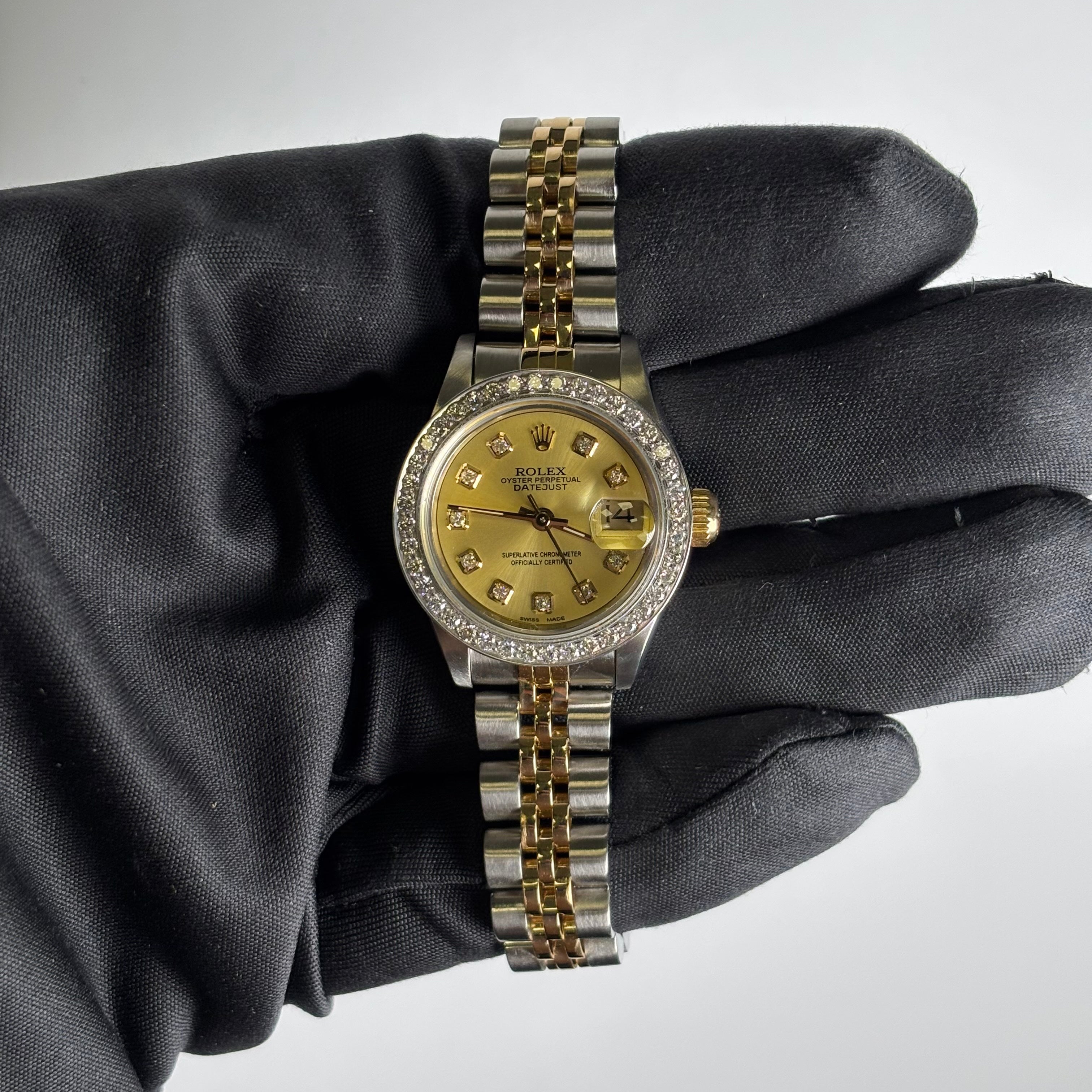 Rolex Datejust 26mm Champagne Dial Watch Ref# 69173 - Happy Jewelers Fine Jewelry Lifetime Warranty