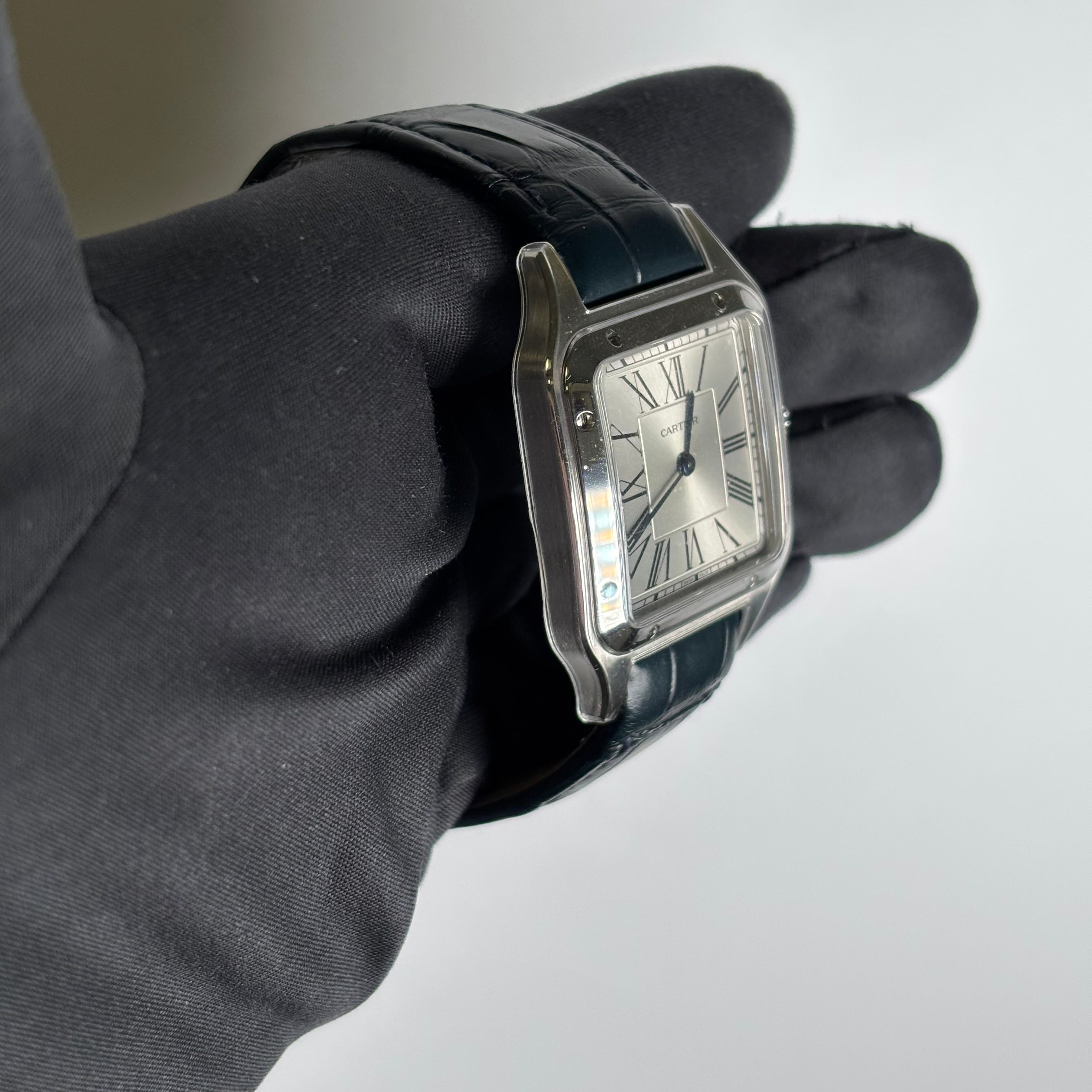 Cartier Santos 32mm Silver Dial Watch Ref# WSSA0022 - Happy Jewelers Fine Jewelry Lifetime Warranty
