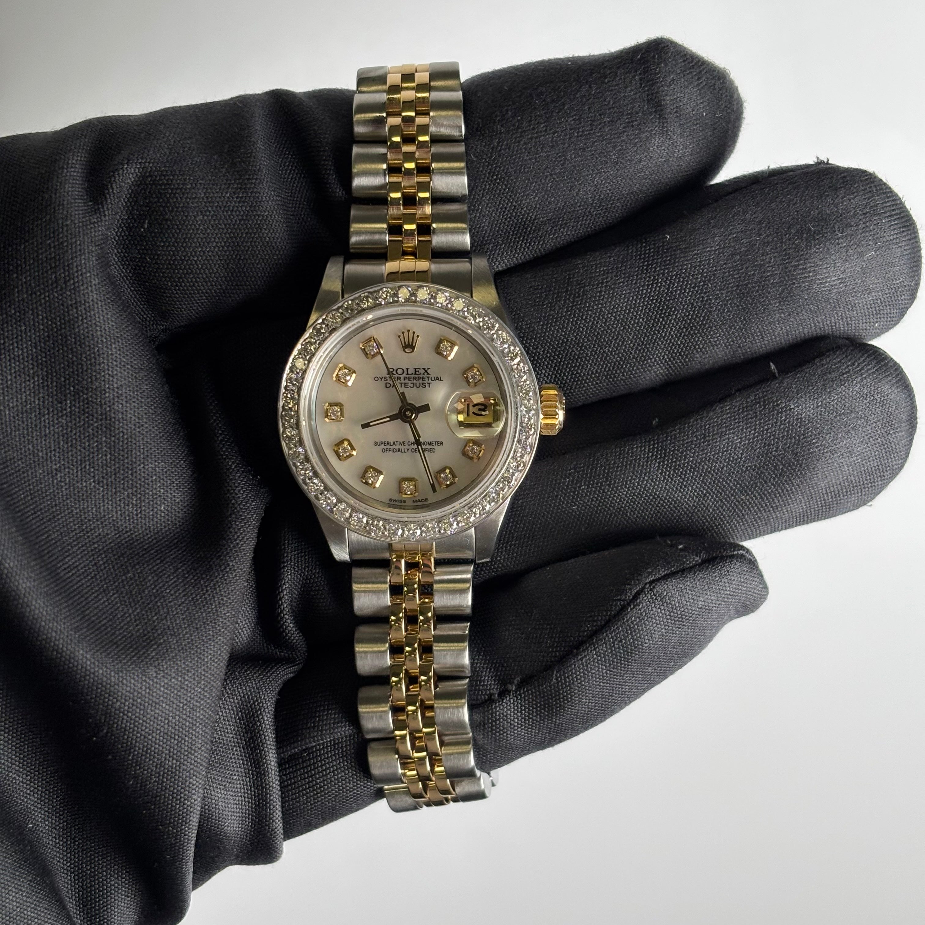 Rolex Datejust 26mm MOP Dial Watch Ref# 69173 - Happy Jewelers Fine Jewelry Lifetime Warranty