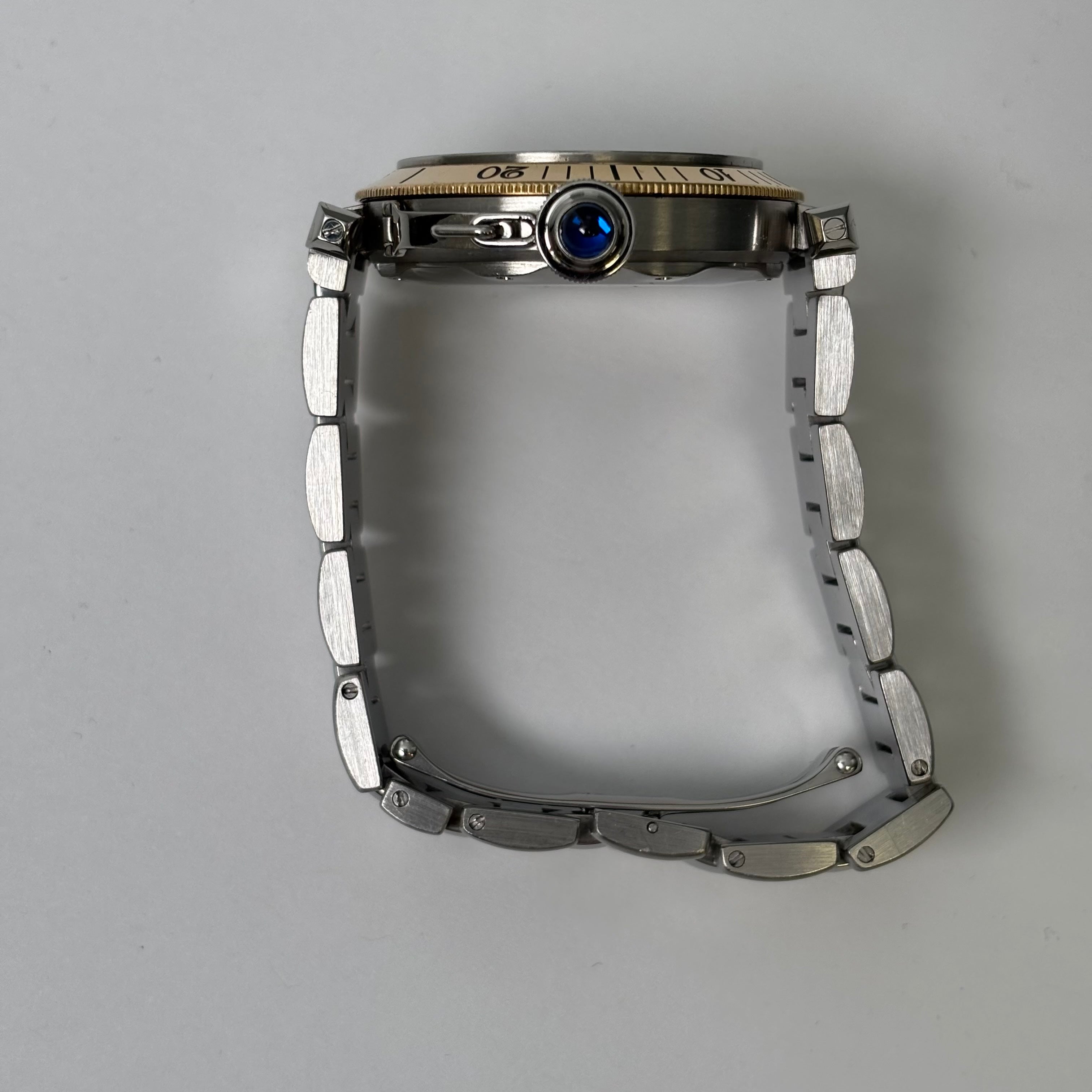 Cartier Pasha 38mm Cream Dial Watch Ref# W31012H3 - Happy Jewelers Fine Jewelry Lifetime Warranty