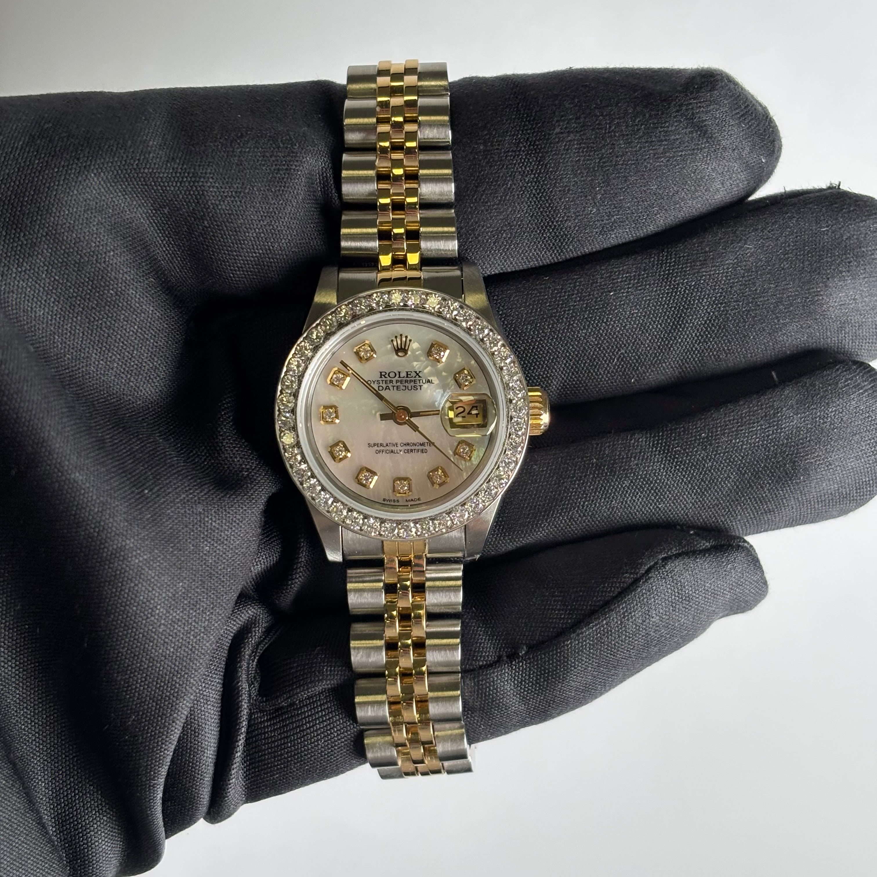 Rolex Datejust 26mm MOP Dial Watch Ref# 69173 - Happy Jewelers Fine Jewelry Lifetime Warranty