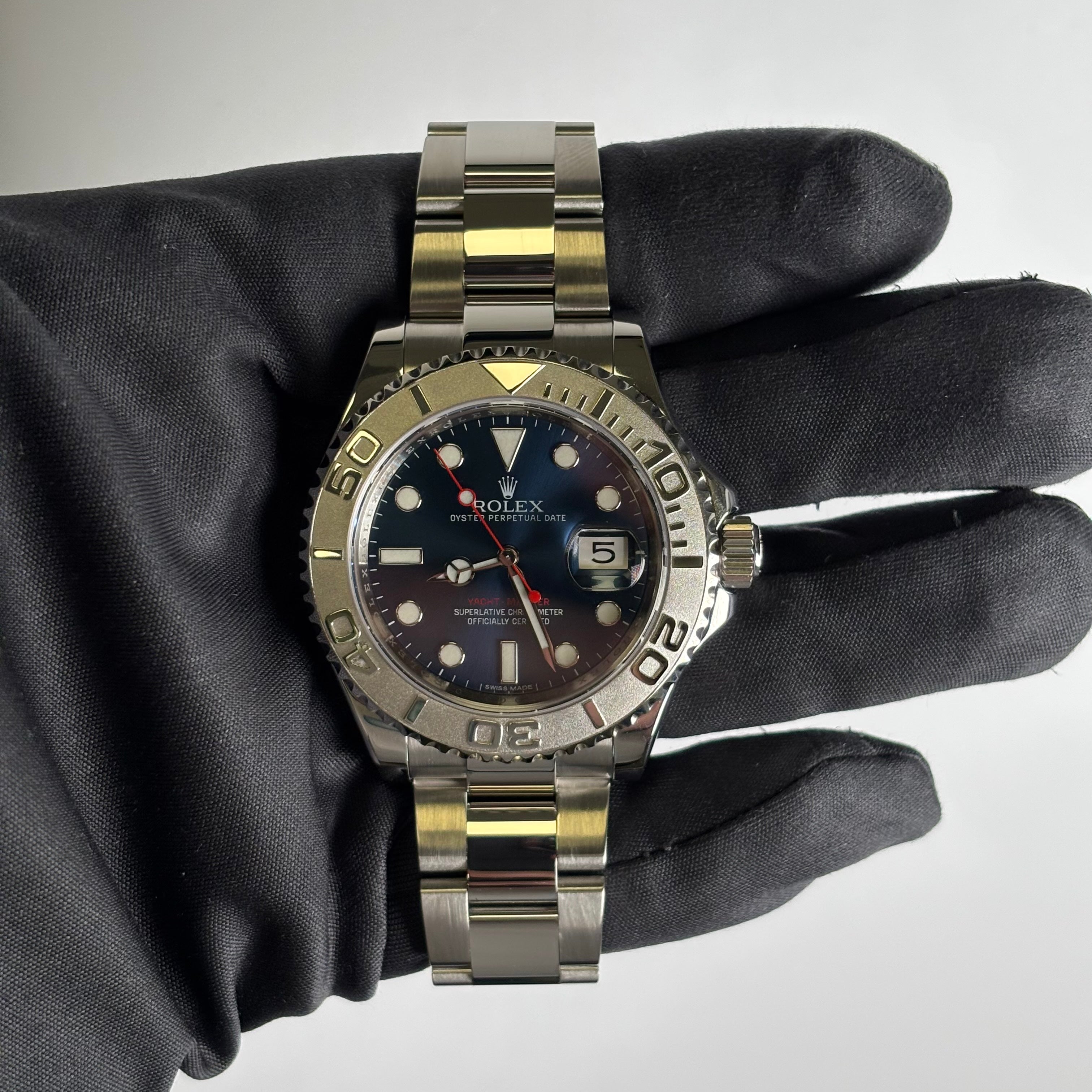 Rolex Yacht-Master 40mm Blue Dial Watch Ref# 116622 - Happy Jewelers Fine Jewelry Lifetime Warranty