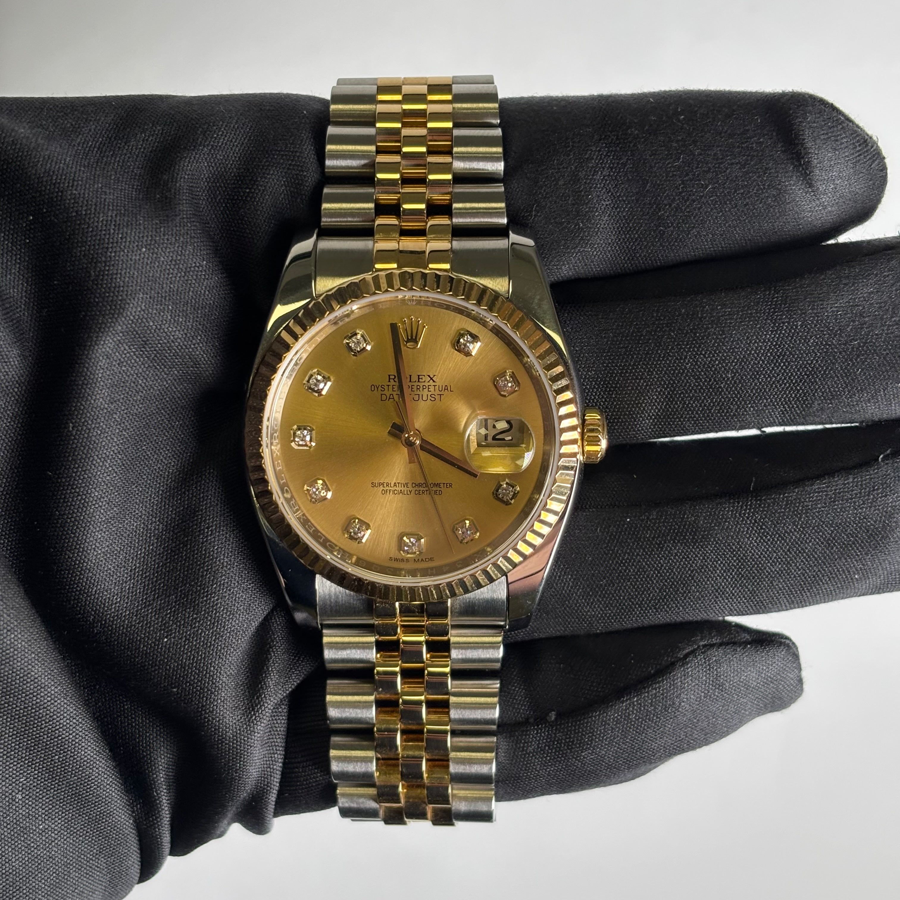 Rolex Datejust 36mm Champagne Dial Watch Ref# 116233 - Happy Jewelers Fine Jewelry Lifetime Warranty