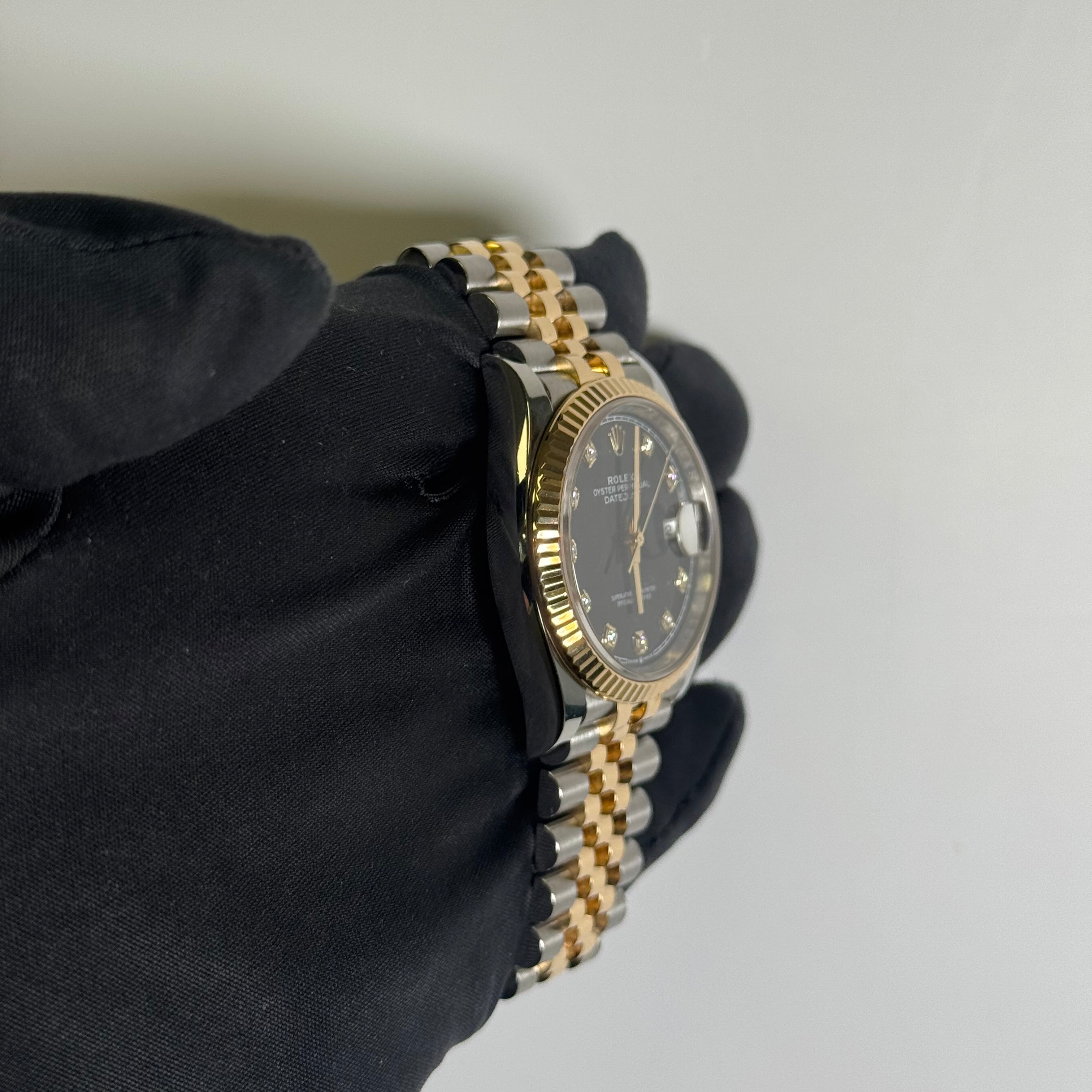 Rolex Datejust 36mm Black Dial Watch Ref# 126233 - Happy Jewelers Fine Jewelry Lifetime Warranty