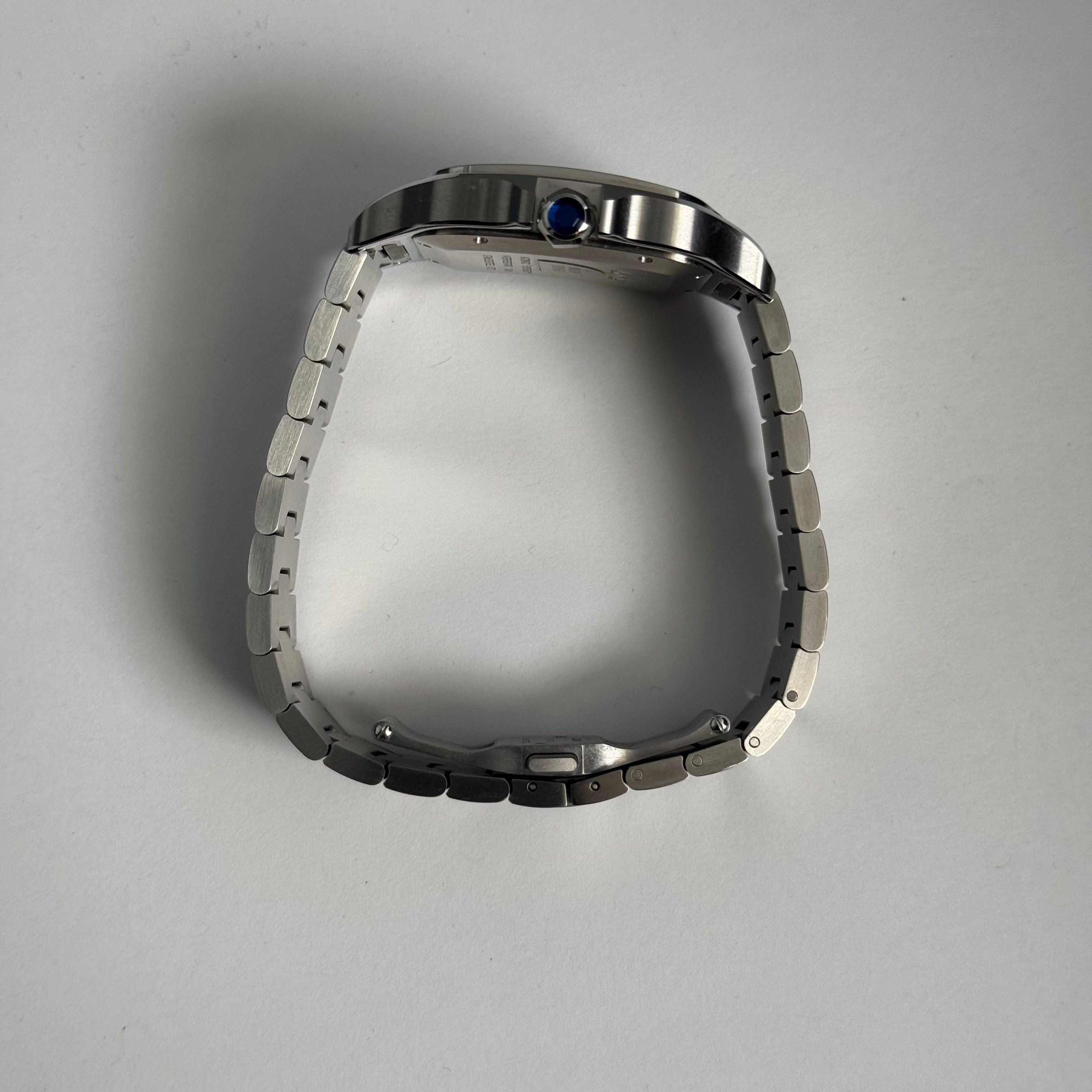 Cartier Santos 39.8mm Green Dial Watch Ref# WSSA0062 - Happy Jewelers Fine Jewelry Lifetime Warranty